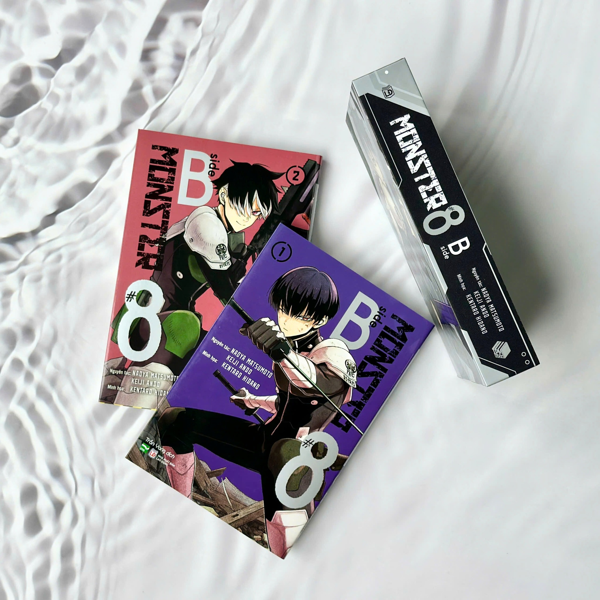 Boxset MONSTER #8 - B Side - Tập 1 + Tập 2 (Hộp 2 Tập) - Bản Đặc Biệt - Tặng Kèm Set 3 Bookmark + Postcard + Poster - Ảnh 5