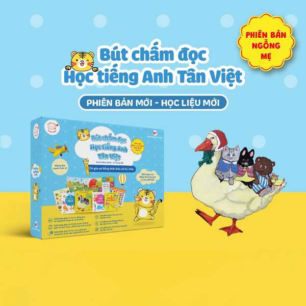 Bút Chấm Đọc-Học Tiếng Anh Tân Việt - Cô Gia Sư Tiếng Anh Bản Xứ Tại Nhà - Phiên Bản Ngỗng Mẹ (Dành Cho Trẻ Từ 0 Đến 6 Tuổi)
