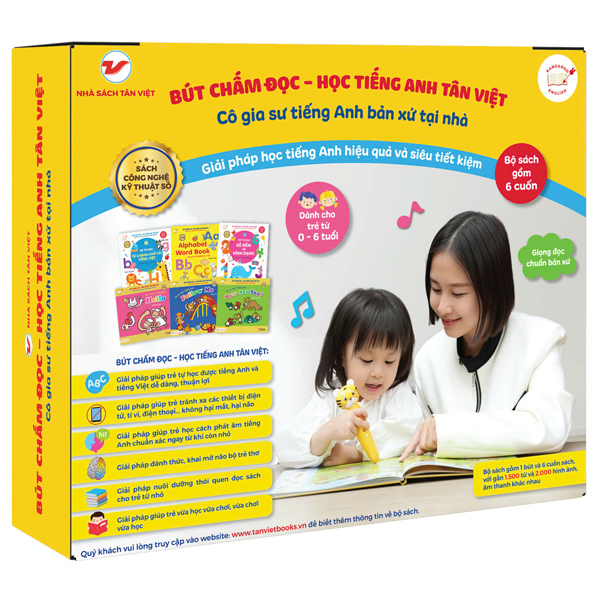 Bút Chấm Đọc-Học Tiếng Anh Tân Việt - Cô Gia Sư Tiếng Anh Bản Xứ Tại Nhà - Phiên Bản Ngỗng Mẹ (Dành Cho Trẻ Từ 0 Đến 6 Tuổi) - Ảnh 17