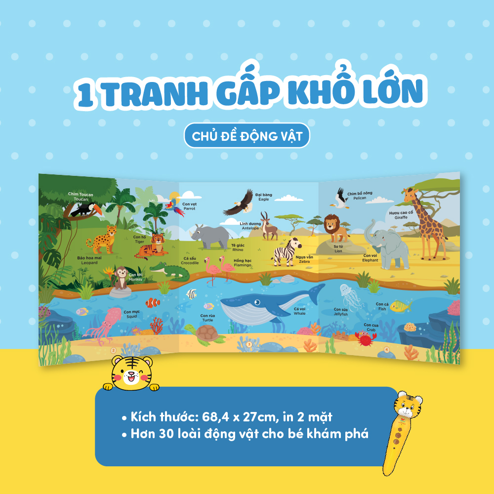 Bút Chấm Đọc-Học Tiếng Anh Tân Việt - Cô Gia Sư Tiếng Anh Bản Xứ Tại Nhà - Phiên Bản Ngỗng Mẹ (Dành Cho Trẻ Từ 0 Đến 6 Tuổi) - Tặng Kèm Sách Tỏa Sáng Trong Đêm - Chúc Ngủ Ngon Ông Già Noel - Ảnh 12
