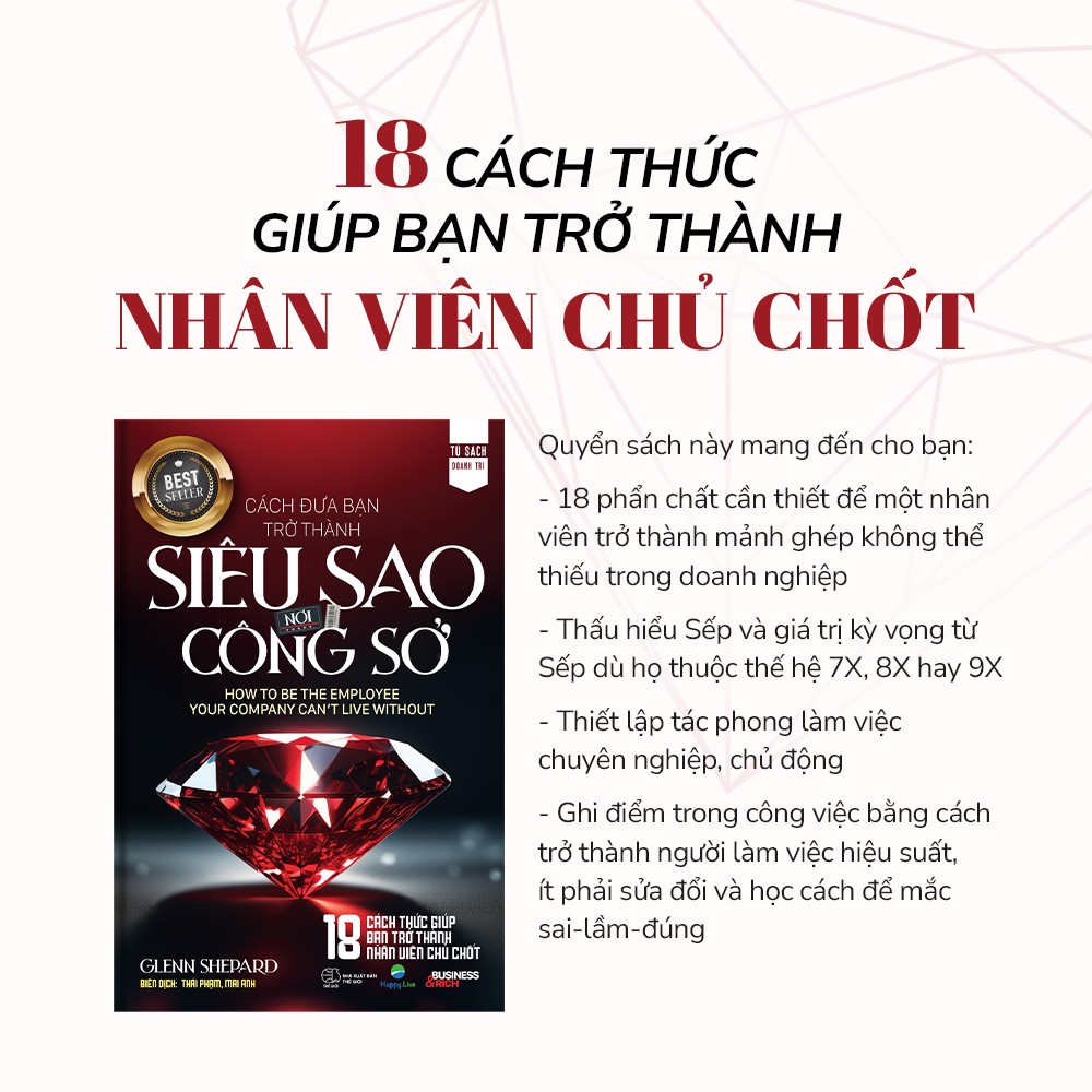 cách đưa bạn trở thành siêu sao nơi công sở - how to be the employee your company can't live without - bìa cứng - Ảnh 3