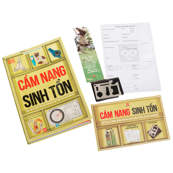 Cẩm Nang Sinh Tồn - Hơn 100 Kỹ Năng Sống Còn Cho Các Cuộc Phiêu Lưu Nơi Hoang Dã - Bìa Cứng - Tặng Kèm Bookmark + Thép Đa Năng + Bảng Kế Hoạch Hành Động Khẩn Cấp