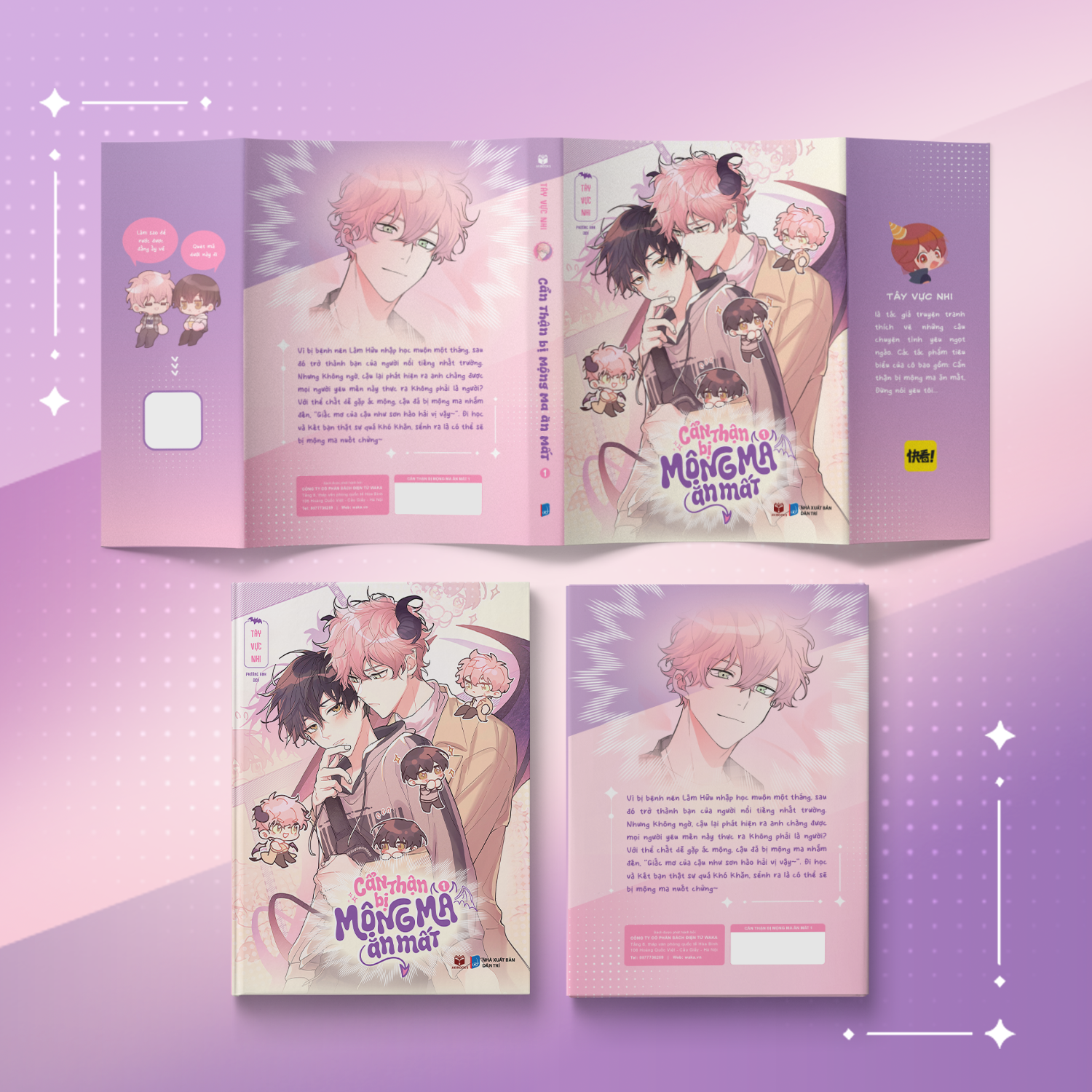 Bộ Cẩn Thận Bị Mộng Ma Ăn Mất - Tập 1 - Bản Đặc Biệt - Tặng Kèm Bookmark + Thiệp Bồi Cứng Có Chữ Ký In Của Tác Giả + Standee + Card Trong - Ảnh 2