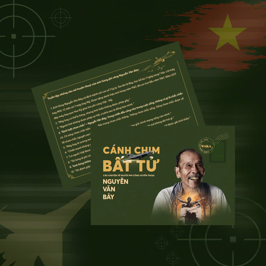 cánh chim bất tử - câu chuyện về người phi công huyền thoại nguyễn văn bảy - tặng kèm bookmark + postcard - Ảnh 5
