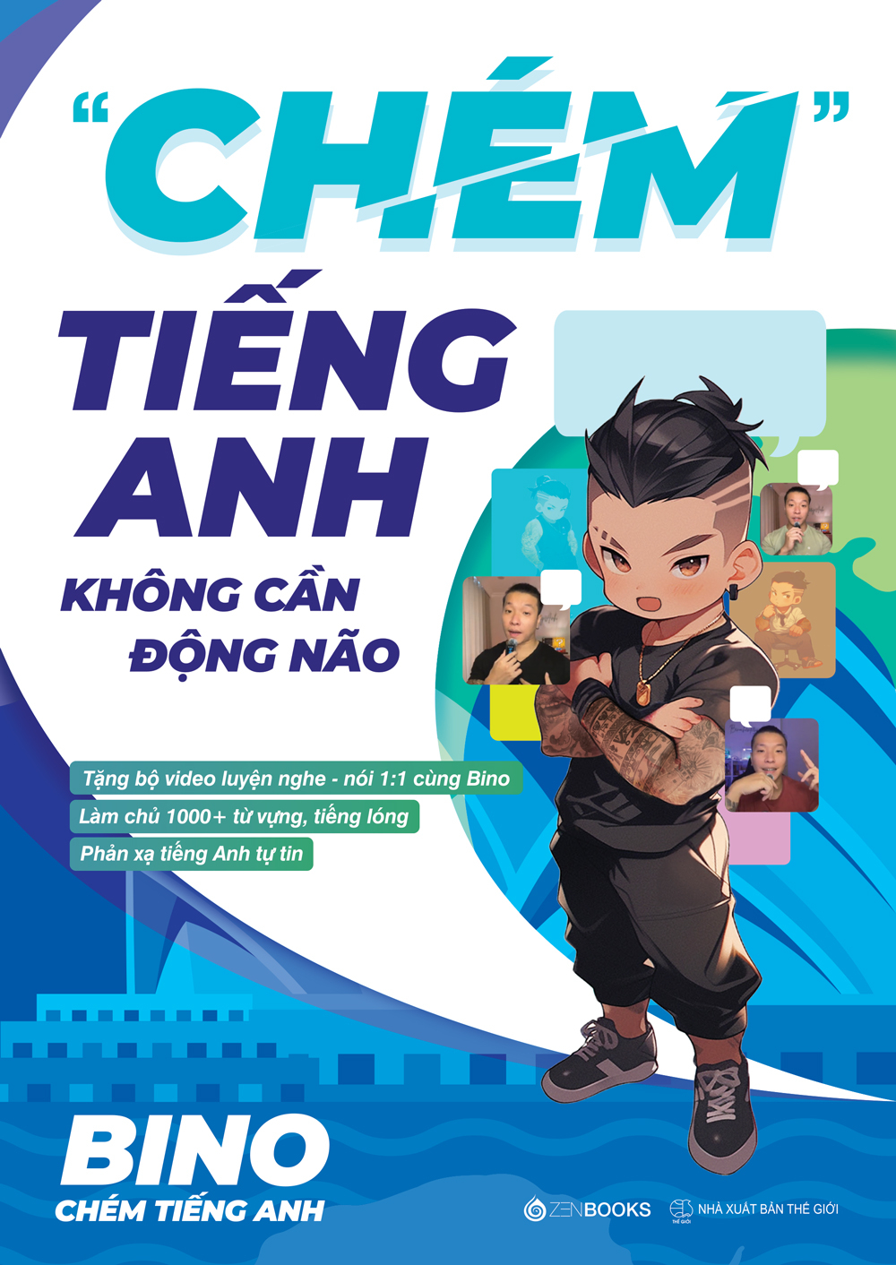 "chém" tiếng anh không cần động não - tặng kèm bộ video luyện nghe-nói + sổ học từ vựng - Ảnh 2