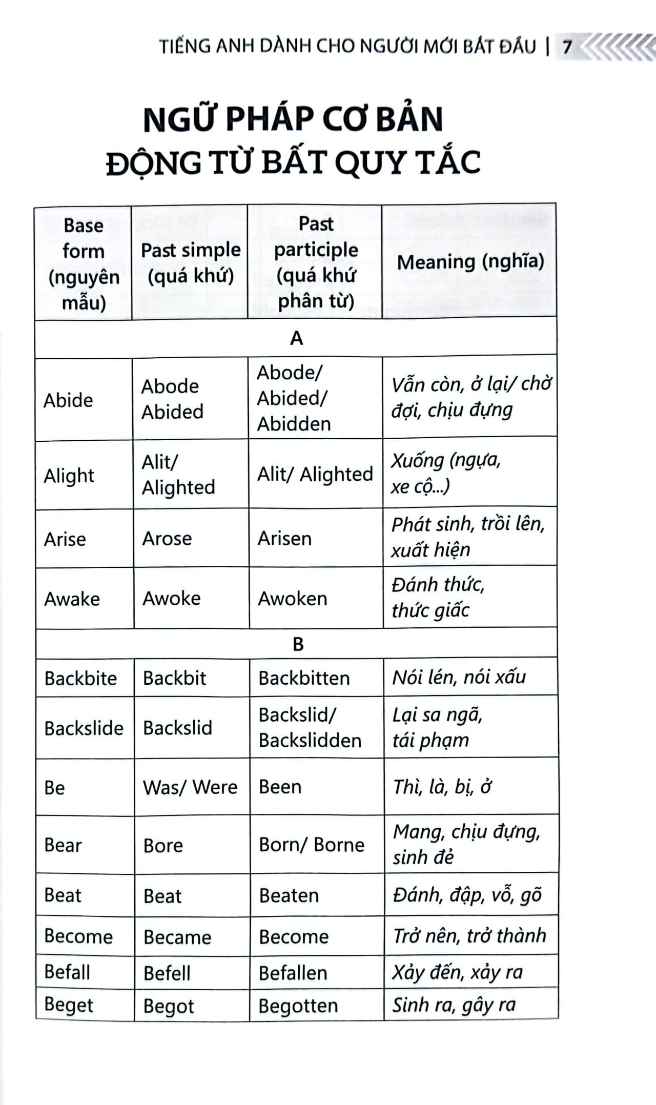 chinh phục từ vựng và ngữ pháp tiếng anh - dành cho người mới bắt đầu - Ảnh 5