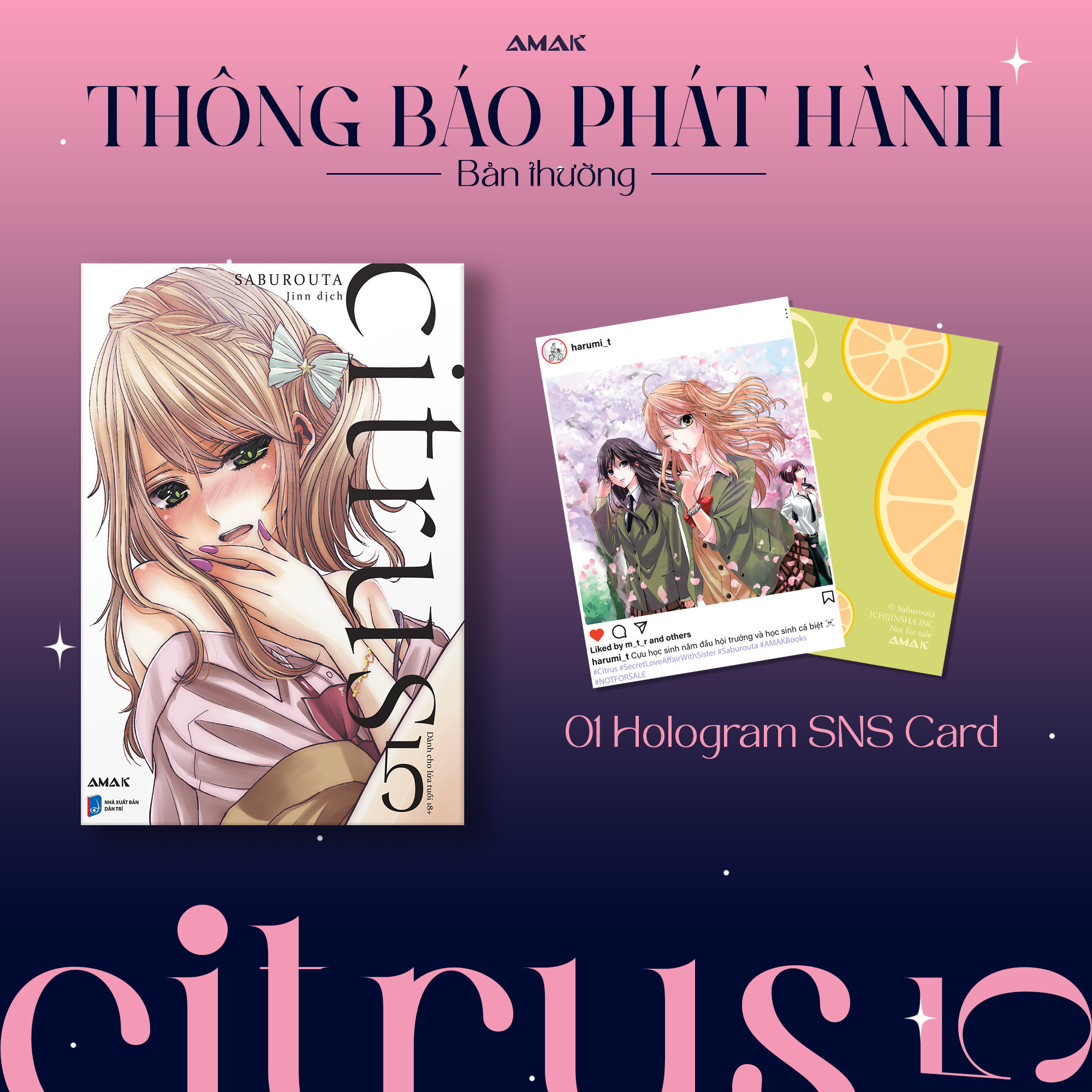 citrus - tập 5 - tặng kèm hologram sns postcard - Ảnh 2
