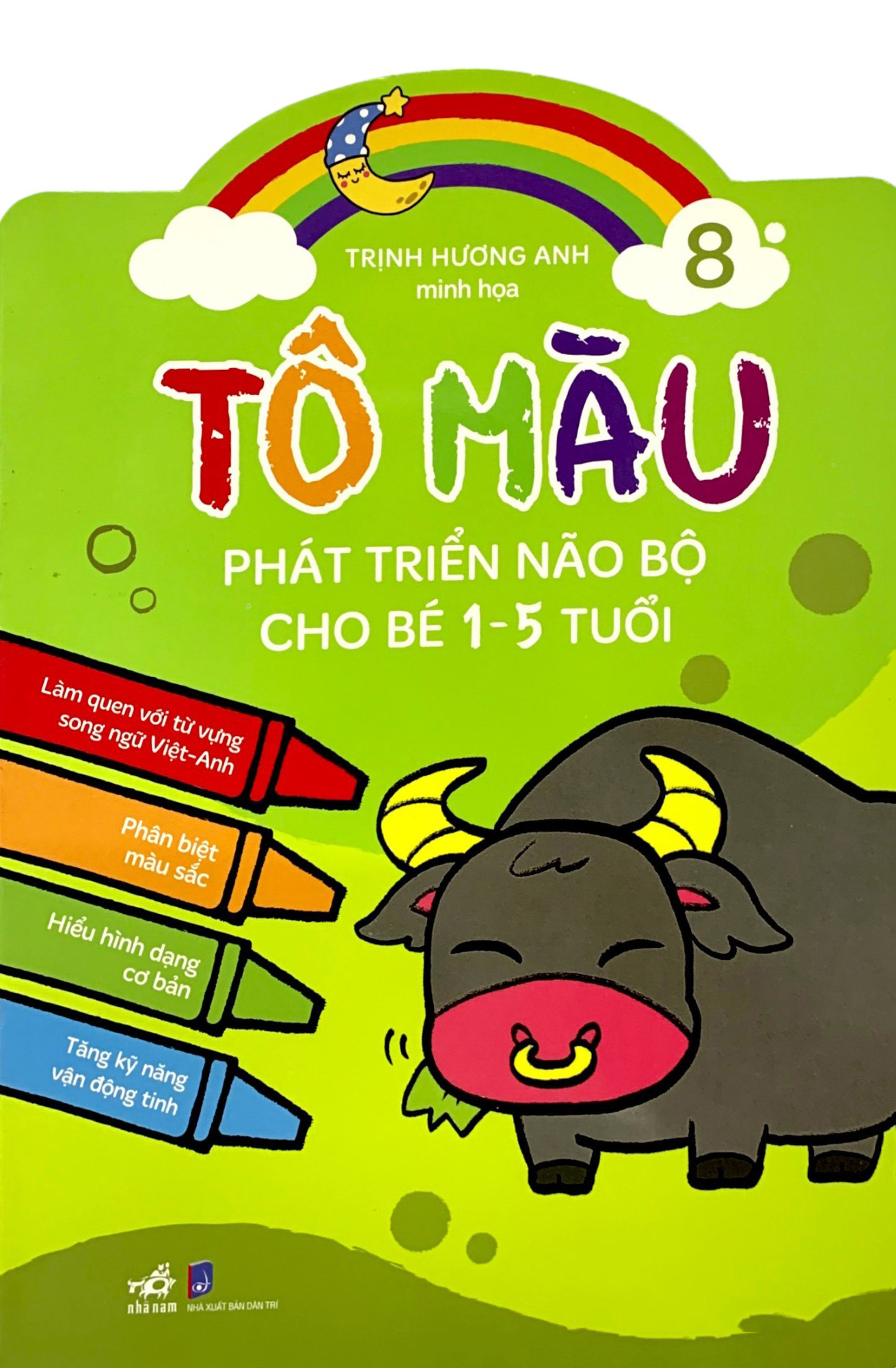 combo bộ tô màu phát triển trí não 10 cuốn + bút sáp màu - Ảnh 9