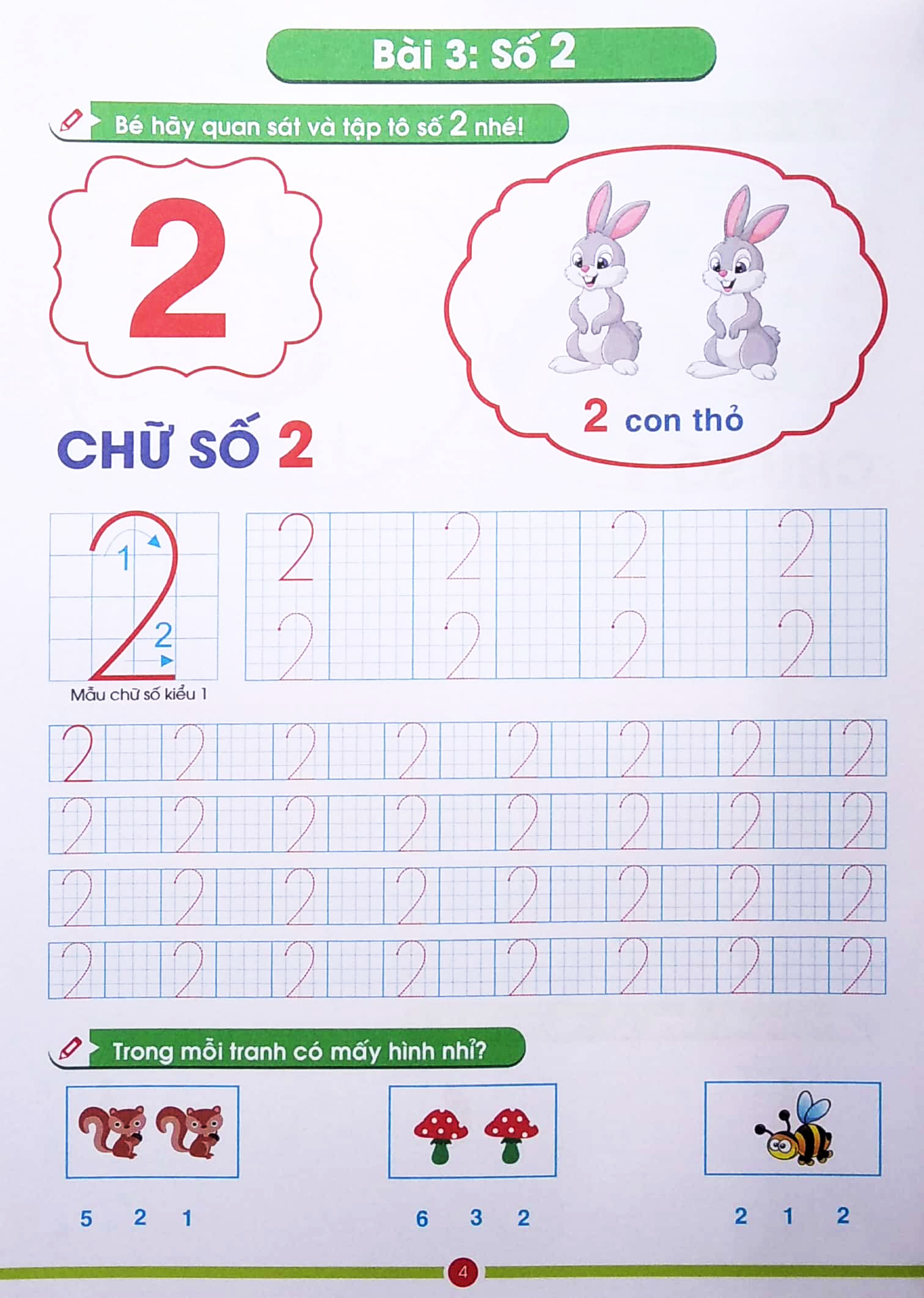 con chuẩn bị vào lớp 1 - bé làm quen với chữ số - Ảnh 5