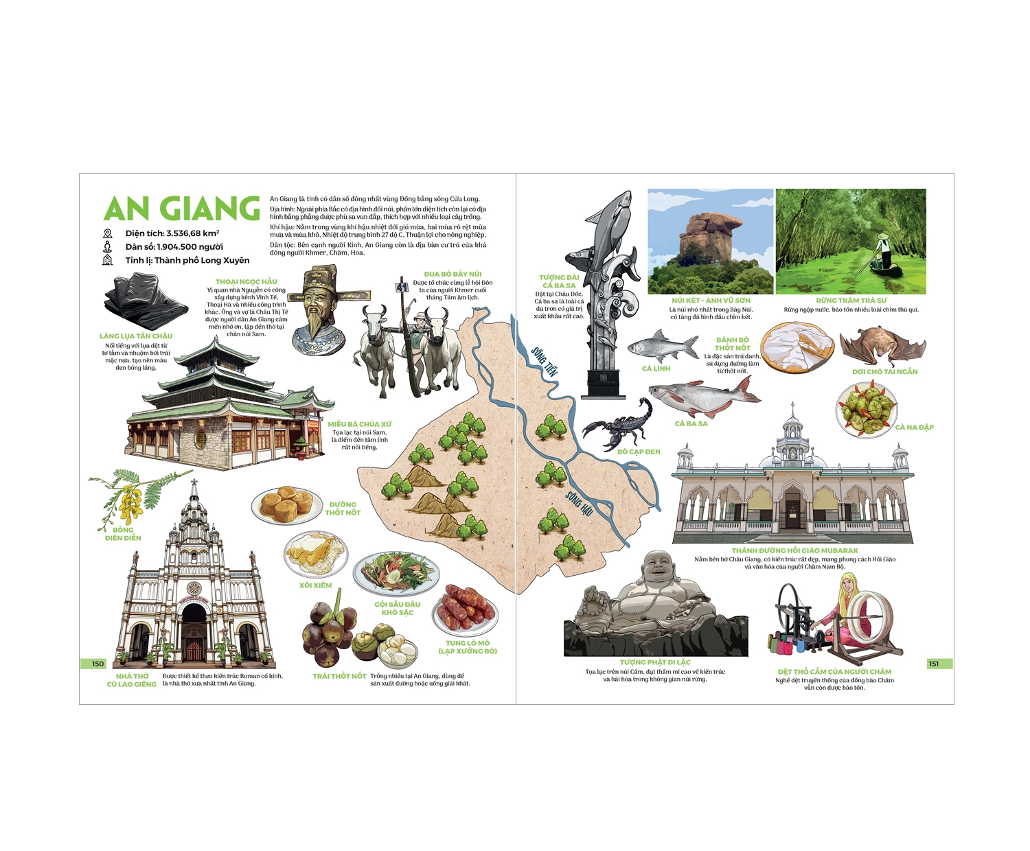 Bộ Đất Nước Gấm Hoa - Atlas Việt Nam - Ấn Bản Lưu Dấu 63 Tỉnh Thành - Bìa Cứng - Ảnh 16