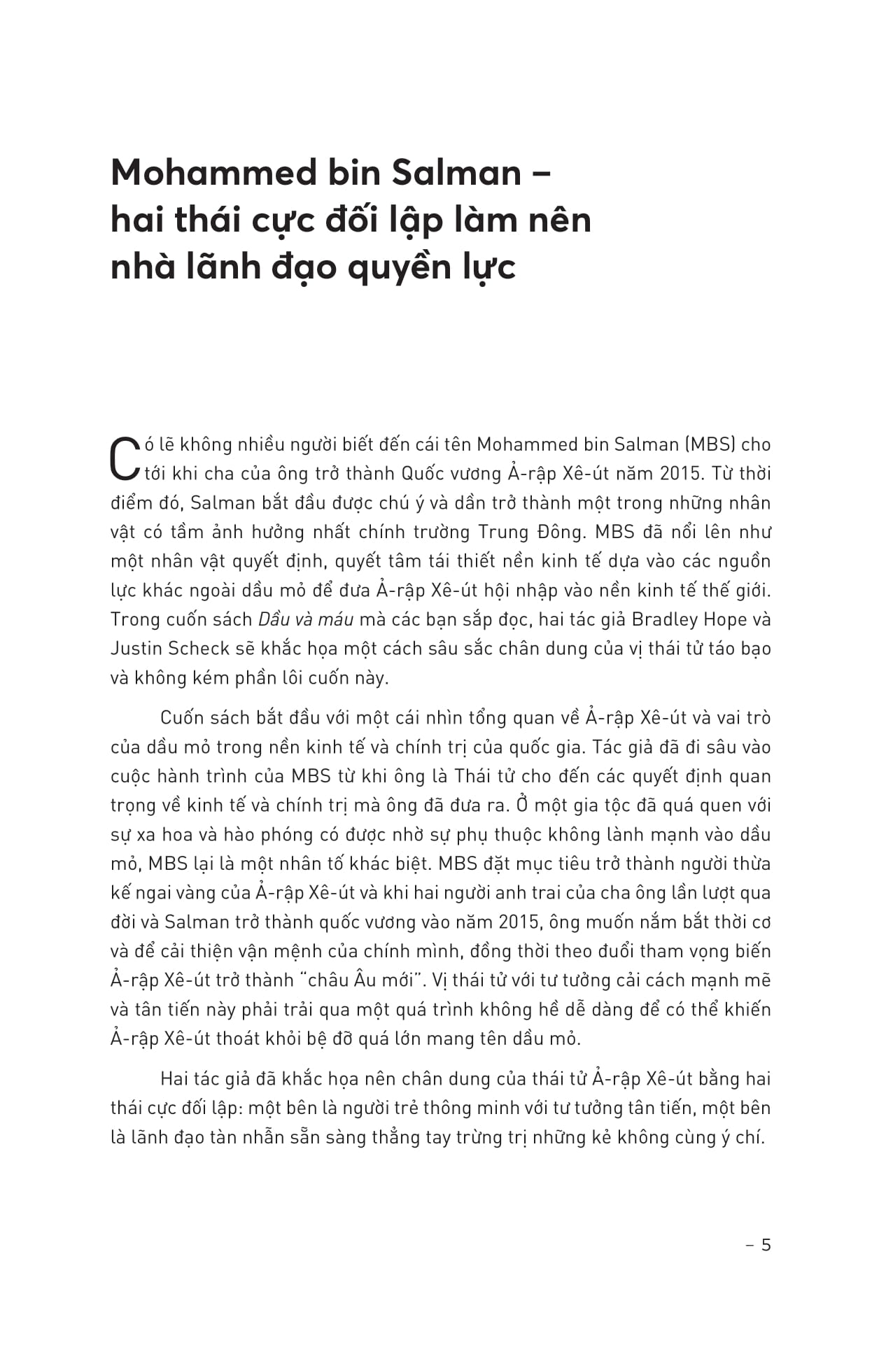 dầu và máu - bìa cứng - Ảnh 6