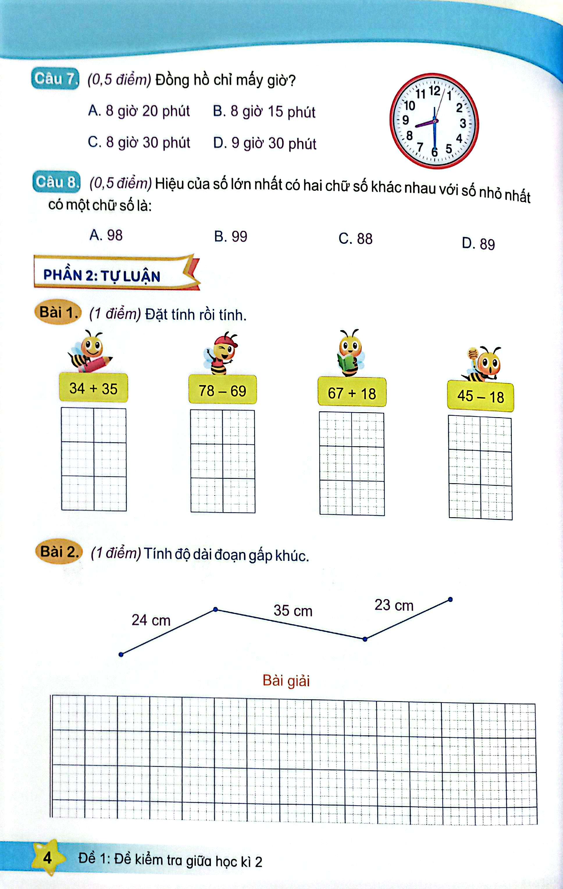 Đề Kiểm Tra Toán 2 - Học Kì 2 (Kết Nối) (Tái Bản 2025) - Ảnh 5