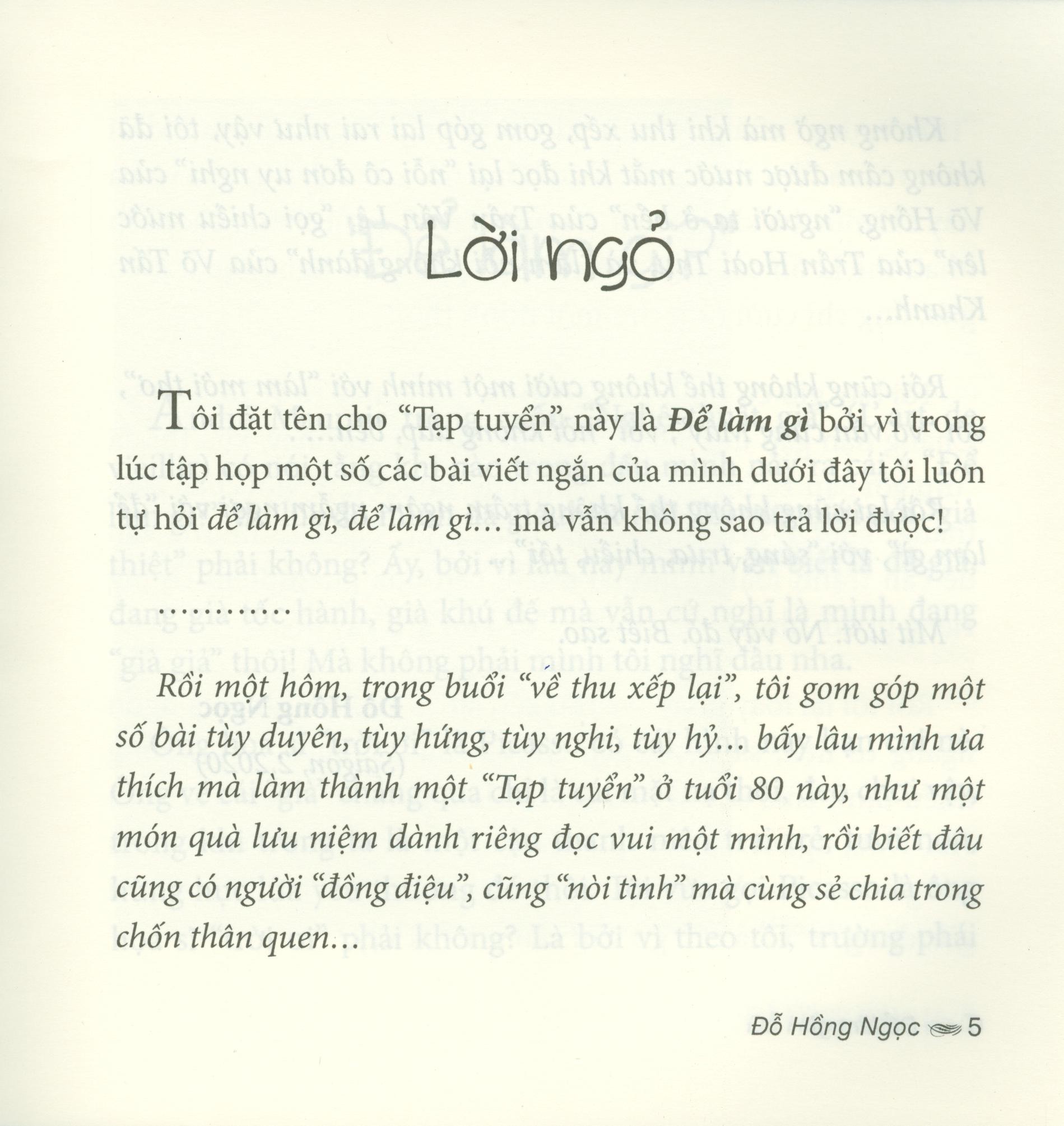 để làm gì - tạp bút - Ảnh 3