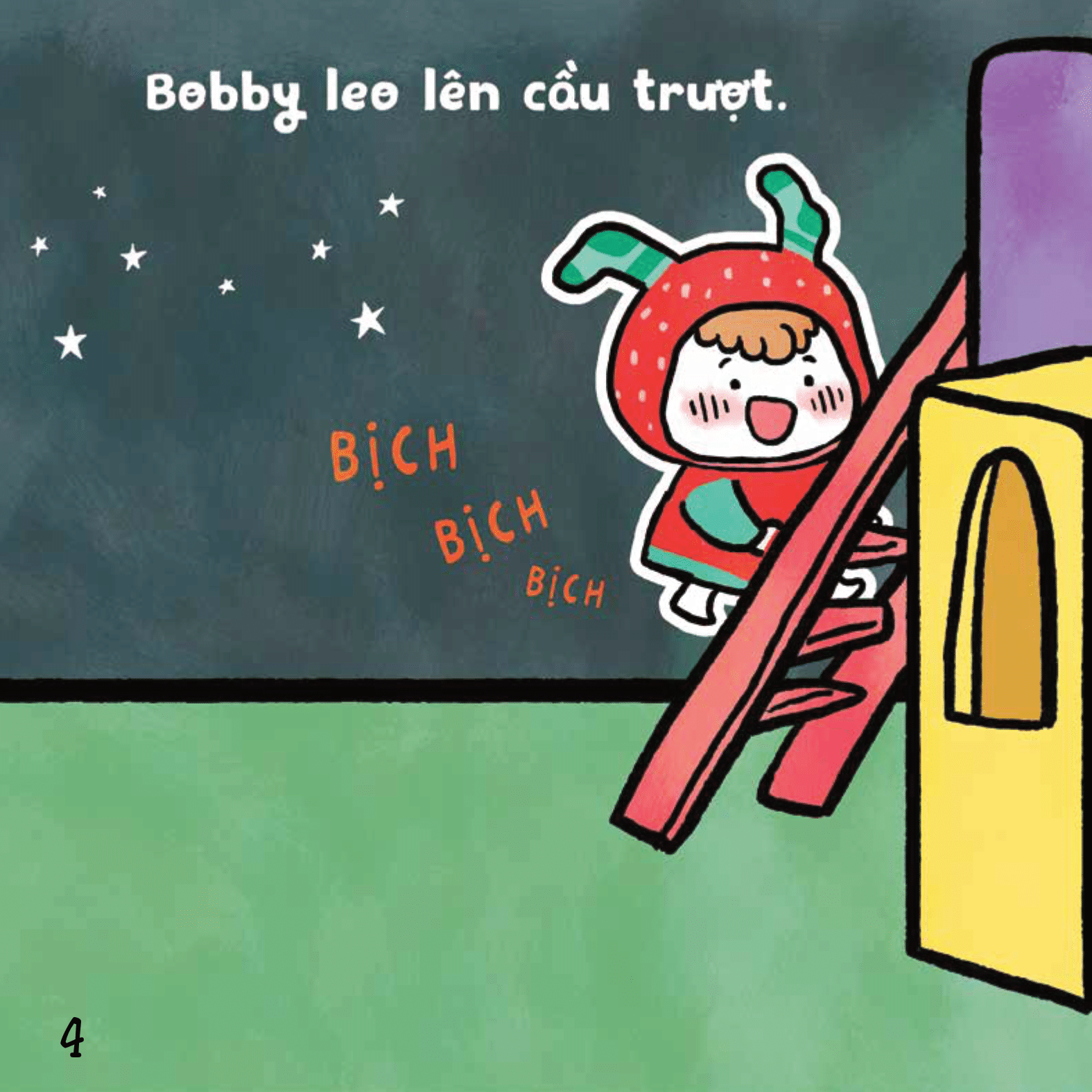 ehon em bé hạnh phúc - bé vui bé khỏe: chơi cầu trượt (dành cho bé 1-6 tuổi) - Ảnh 3
