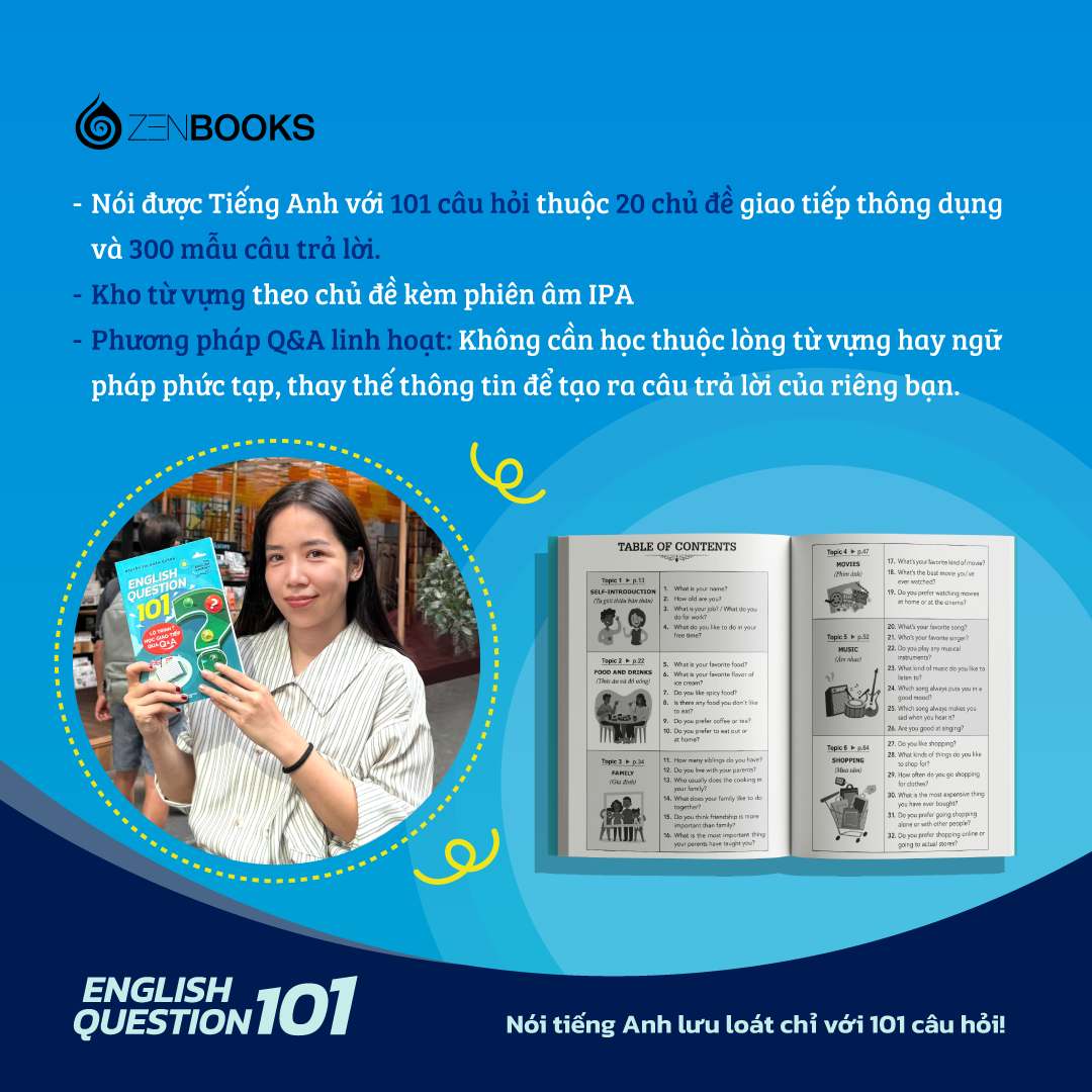 english question 101 - lộ trình học giao tiếp qua q&a - Ảnh 6