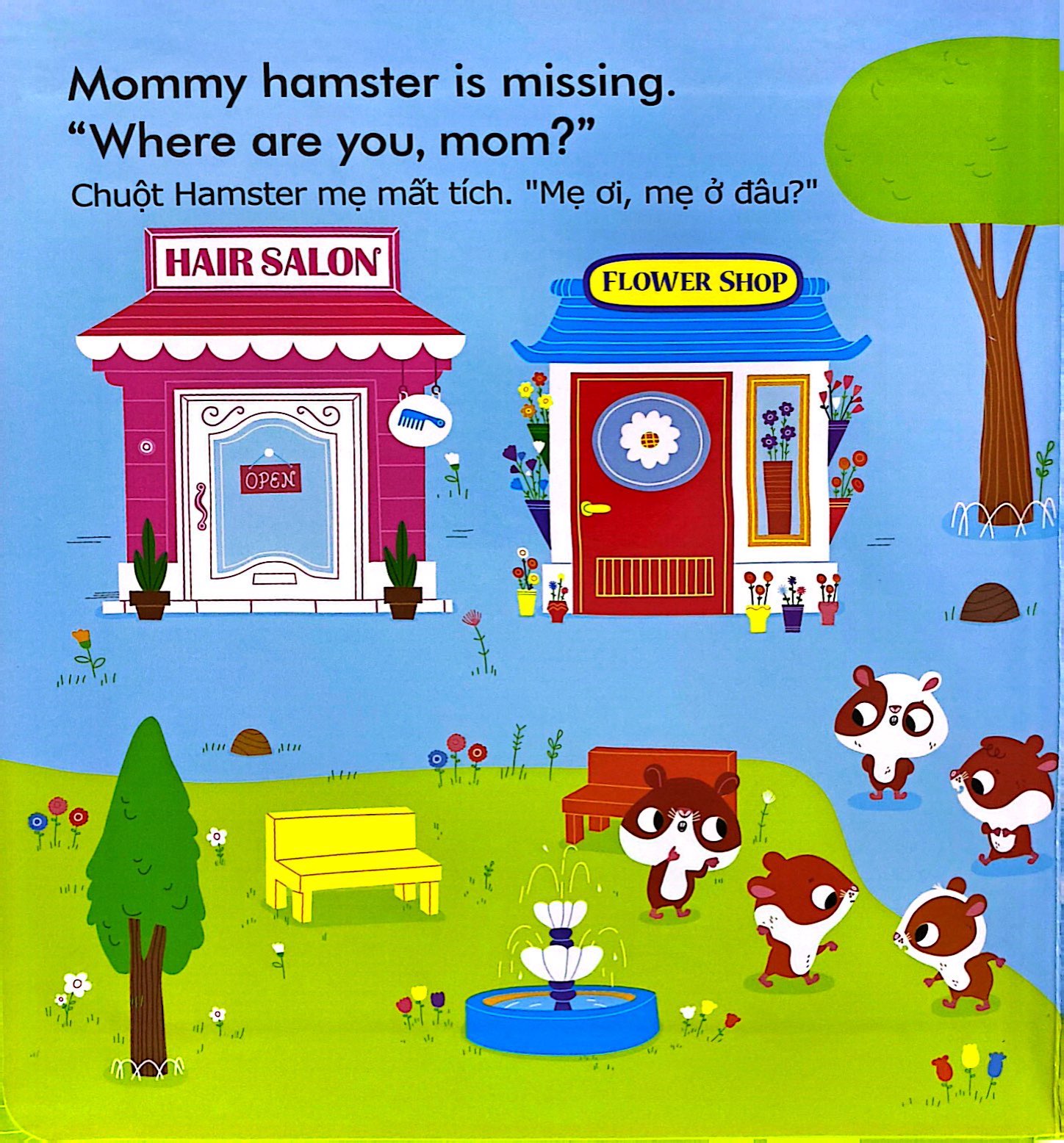 english zoo - song ngữ anh-việt phát triển ngôn ngữ - mẹ ơi, mẹ có ở đây không? - mom, are you here? - Ảnh 3