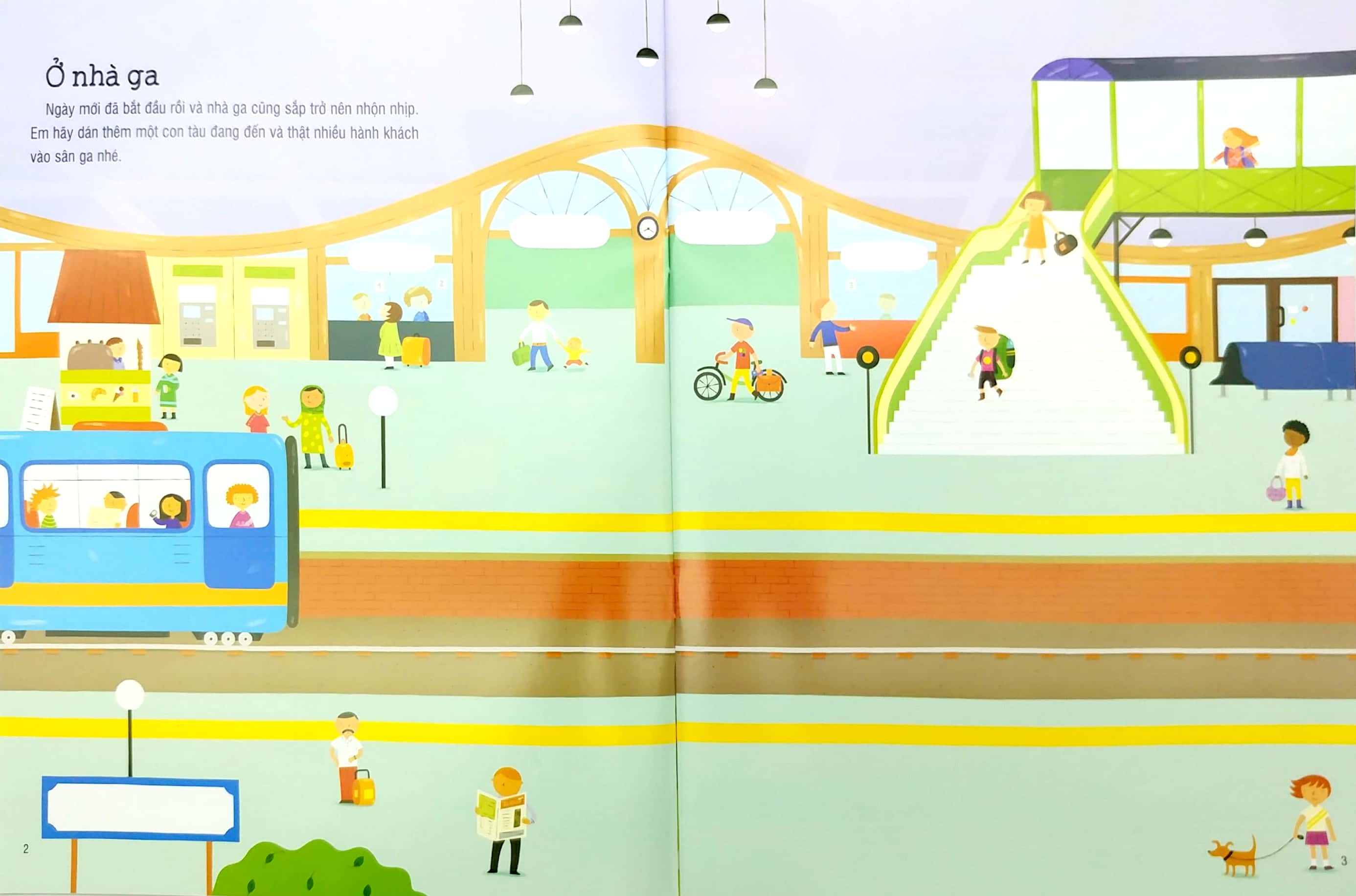 first sticker book - sách dán hình đầu đời cho bé - tàu hỏa - Ảnh 4