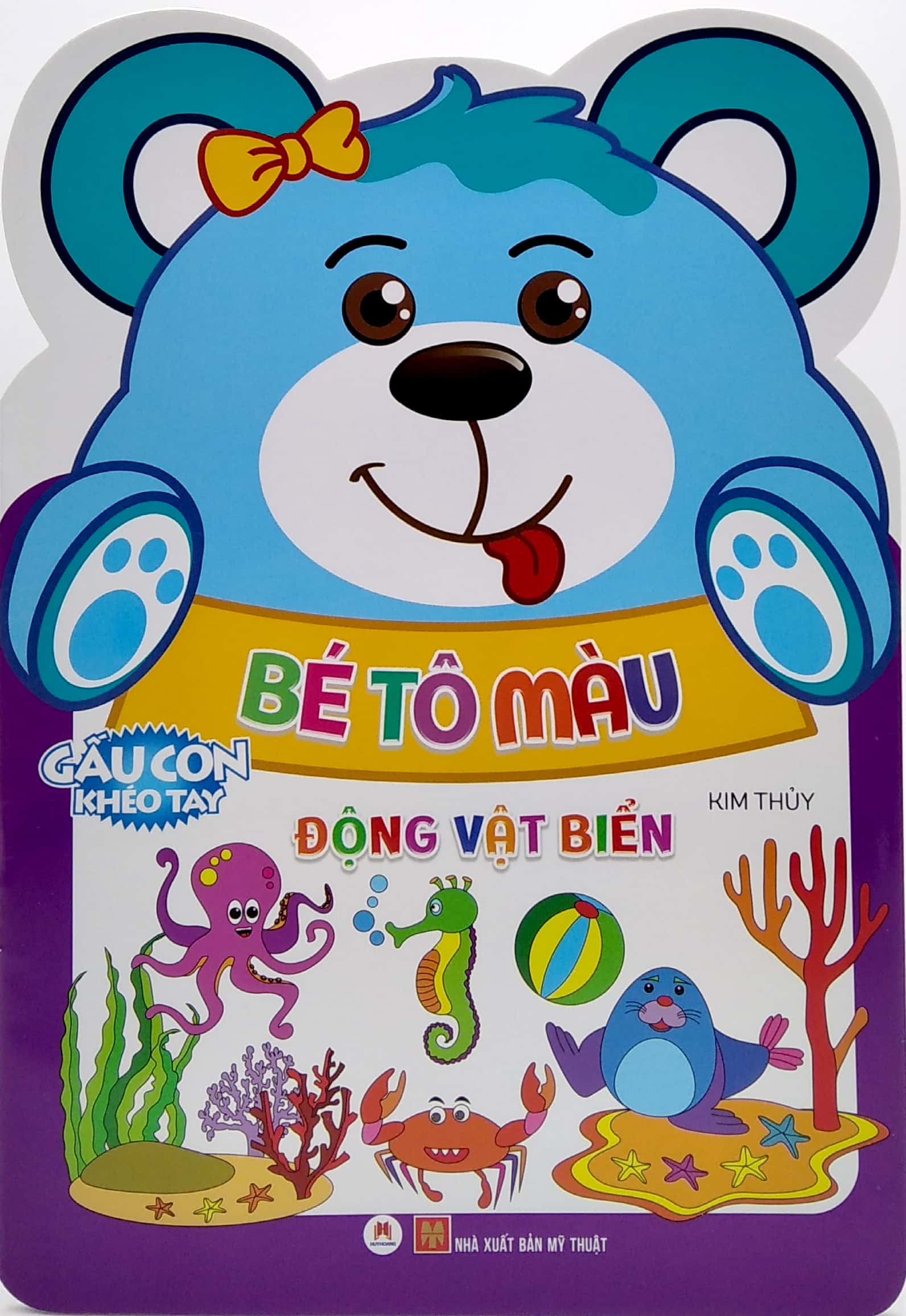 gấu con khéo tay - bé tô màu: động vật biển - Ảnh 2