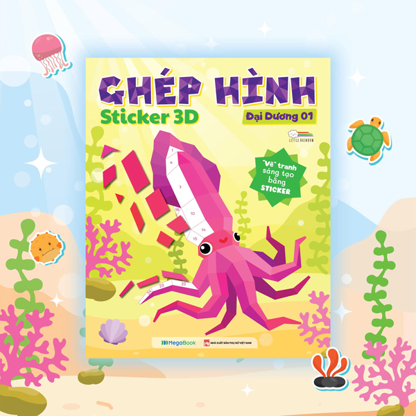 Ghép Hình Sticker 3D - Đại Dương 02 - Ảnh 8
