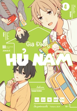 gia đình hủ nam - tập 4 - tặng kèm bìa áo + sticker + film card nhà ba người - Ảnh 3