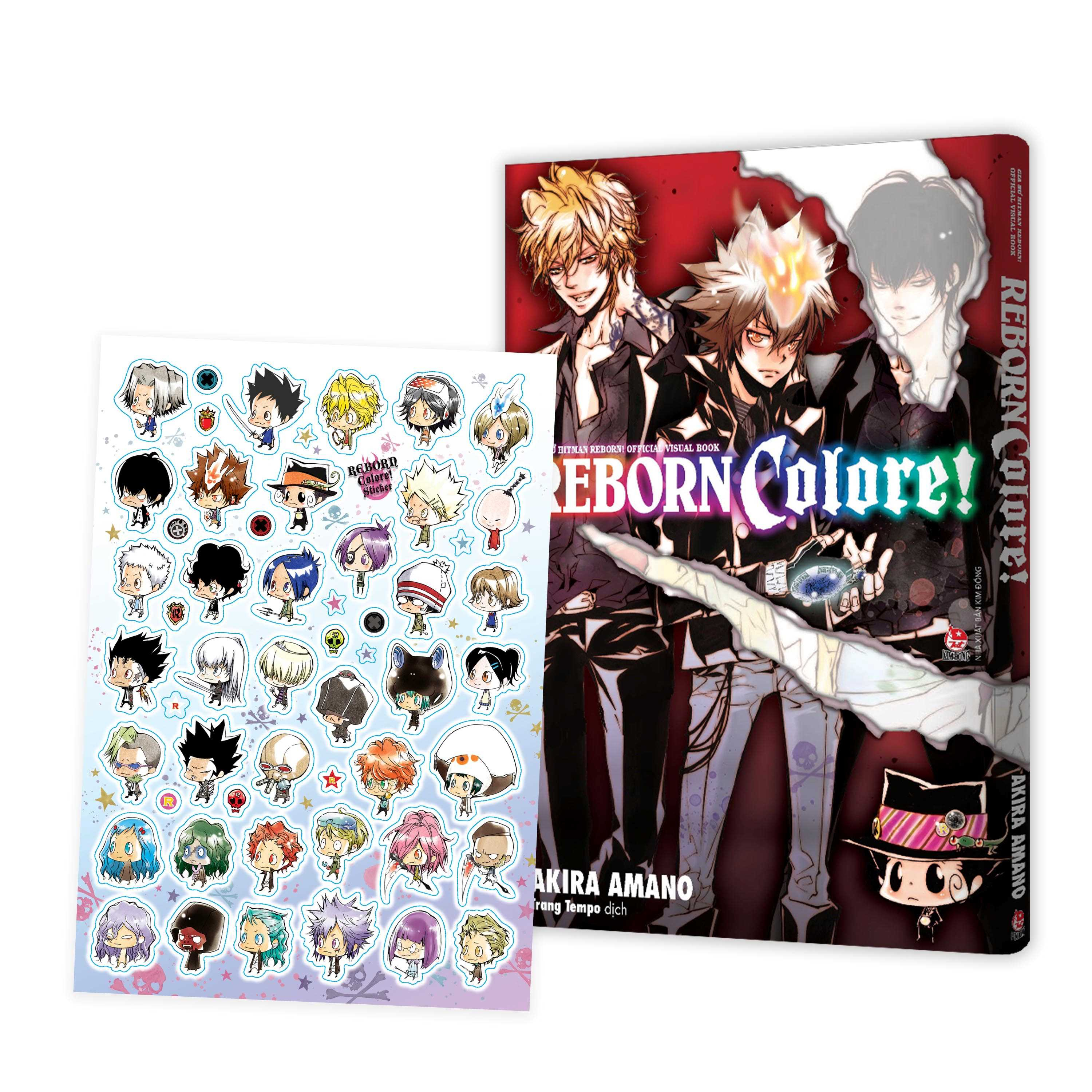 gia sư hitman reborn! official visual book - reborn colore! - tặng kèm sticker - Ảnh 2