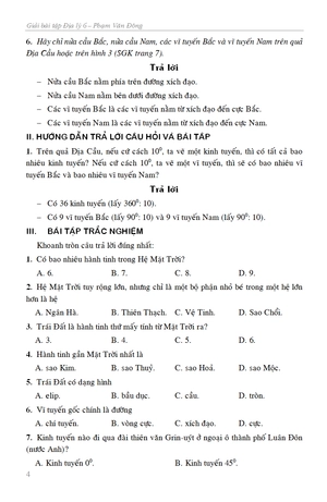 giải bài tập địa lí 6 - Ảnh 7