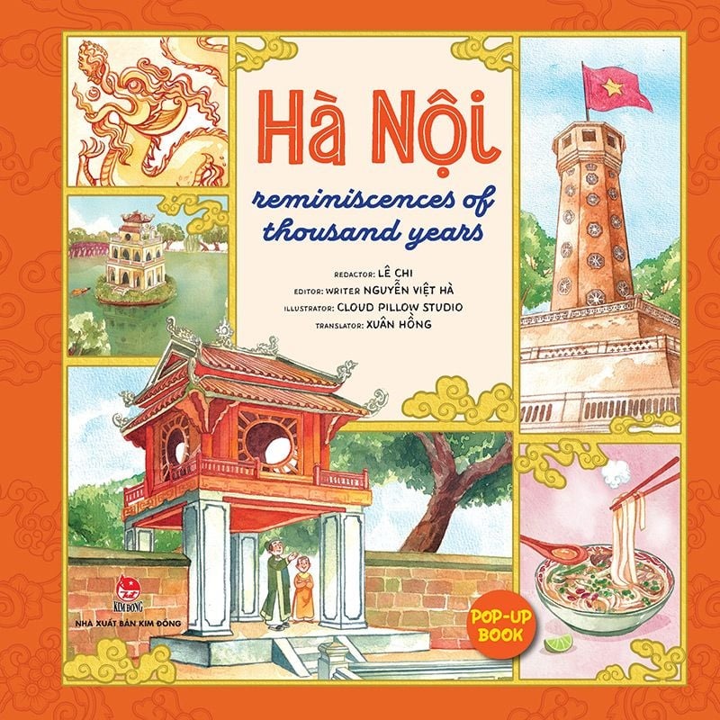 hà nội - reminiscences of thousand years - sách pop-up (tái bản 2024) - Ảnh 3