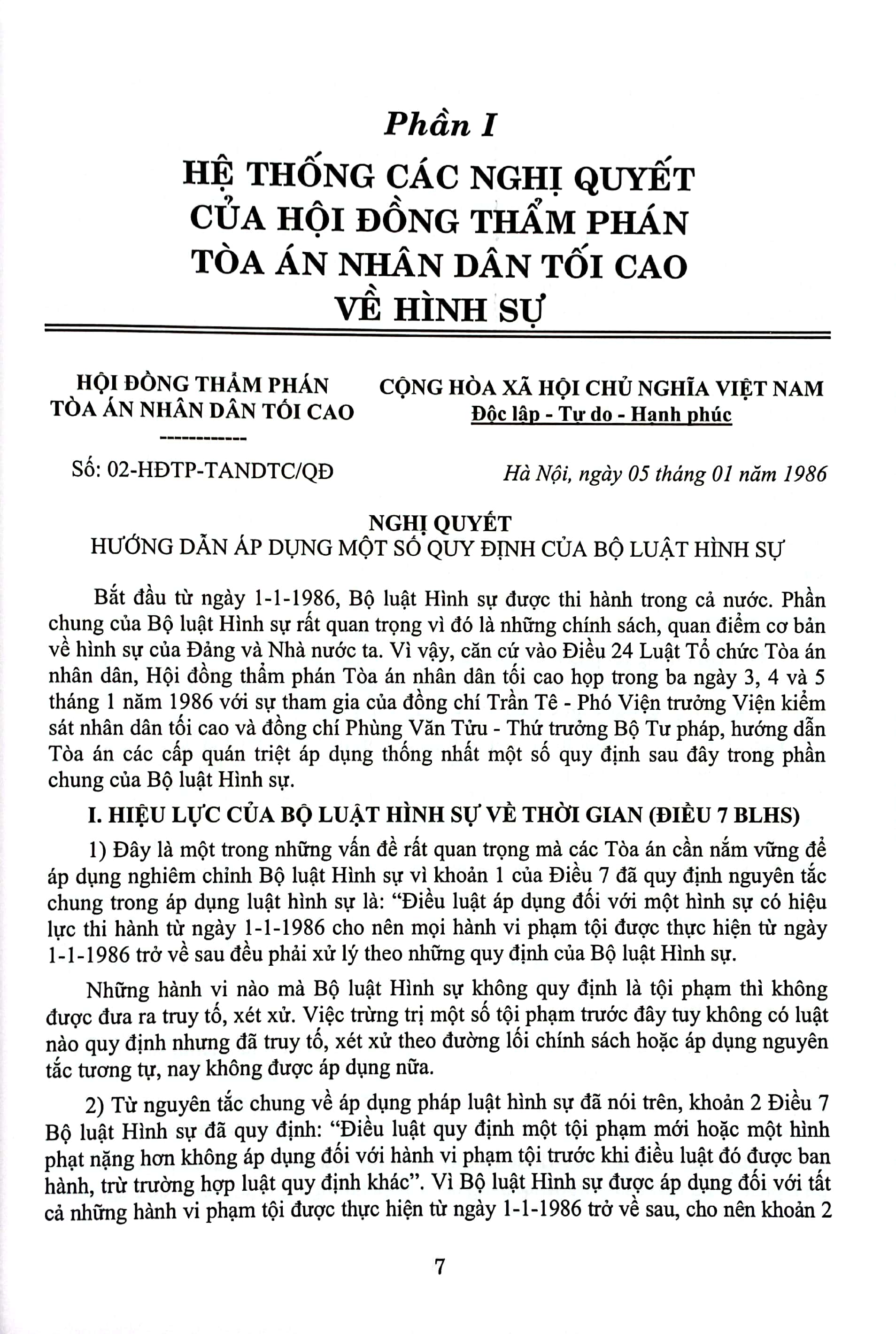 hệ thống các nghị quyết của hội đồng thẩm phán tòa án nhân dân tối cao về hình sự và tố tụng hình sự từ năm 1986 đến 2023 (dành cho phẩm phán, thẩm tra viên, hội thẩm, kiểm soát viên, luật sự và các học viên tư pháp) - Ảnh 5