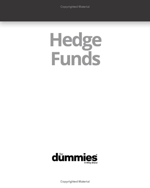 hedge funds for dummies 2nd edition - Ảnh 3