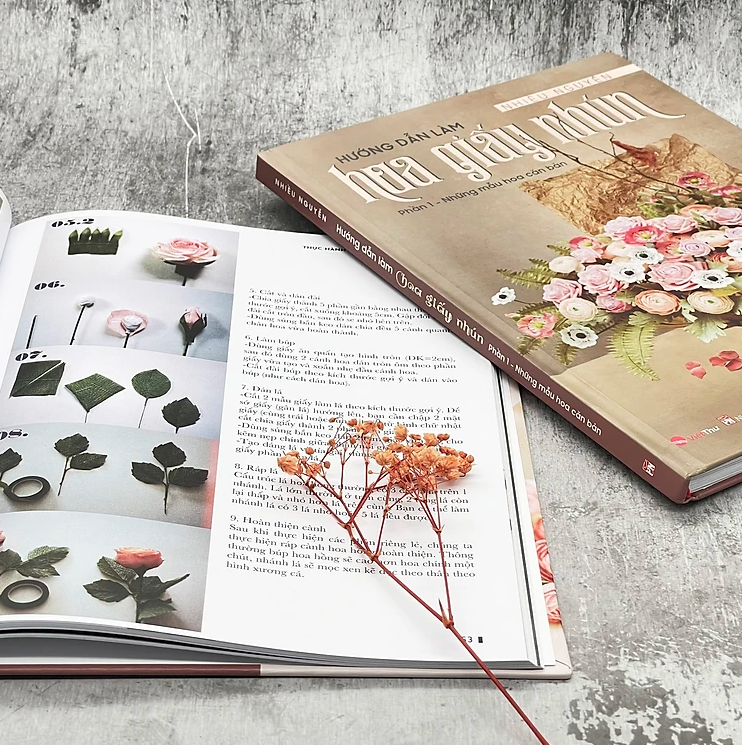 hướng dẫn làm hoa giấy nhún - phần 1: những mẫu hoa căn bản - Ảnh 5