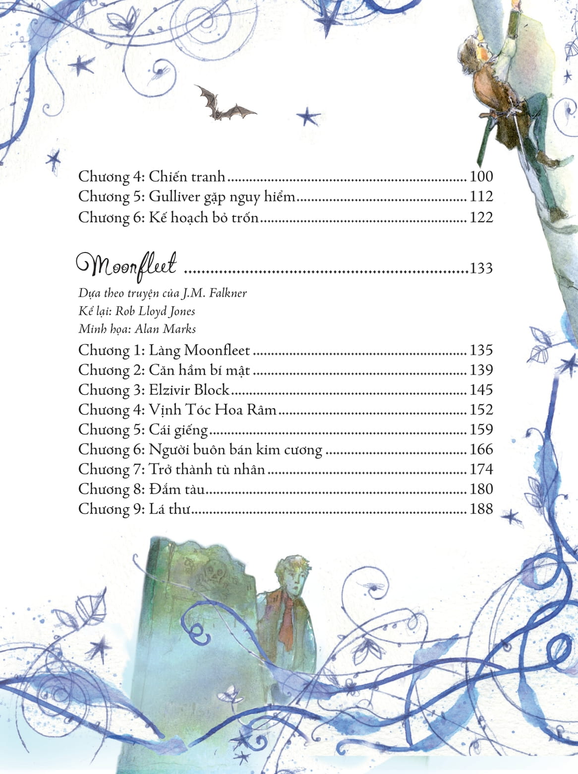 illustrated classics - những cuộc phiêu lưu kỳ thú - robin hood, gulliver du ký, moonfleet - Ảnh 6