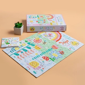 jigsaw & book set - garden fun - Ảnh 13