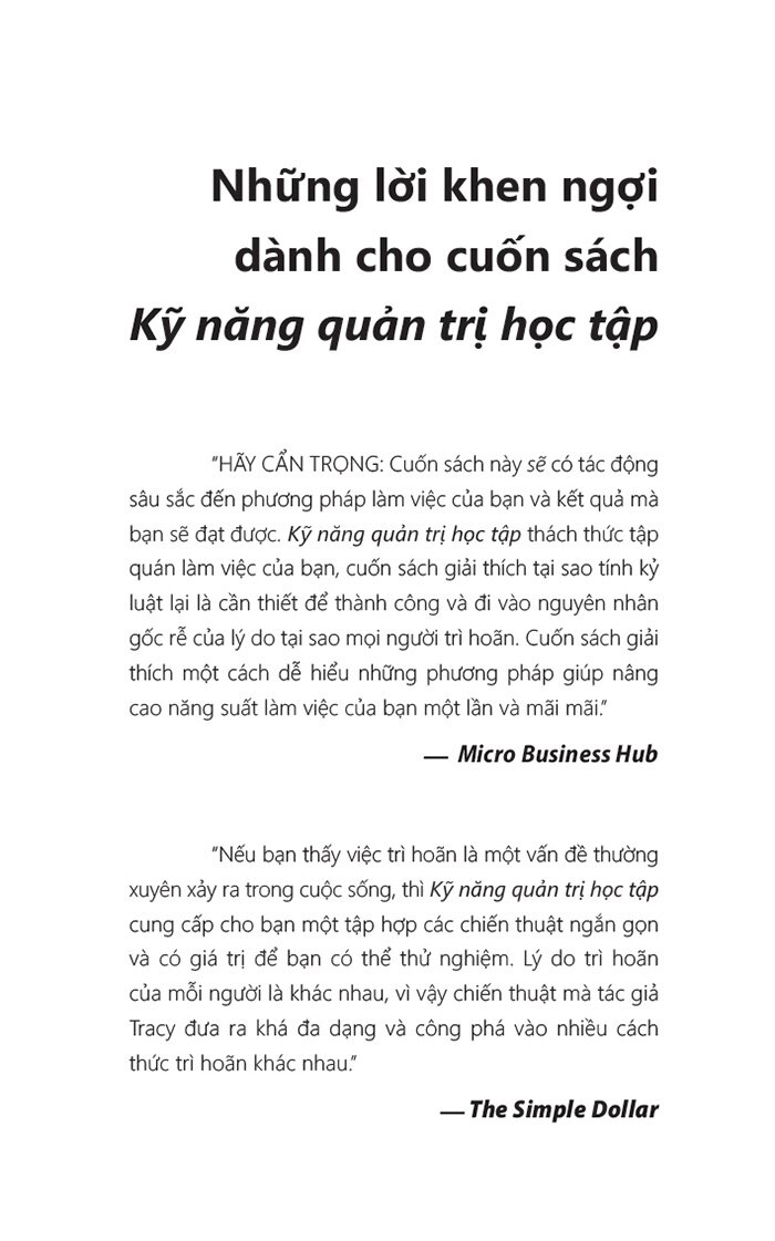 kỹ năng quản trị học tập - dành cho học sinh và sinh viên - Ảnh 6