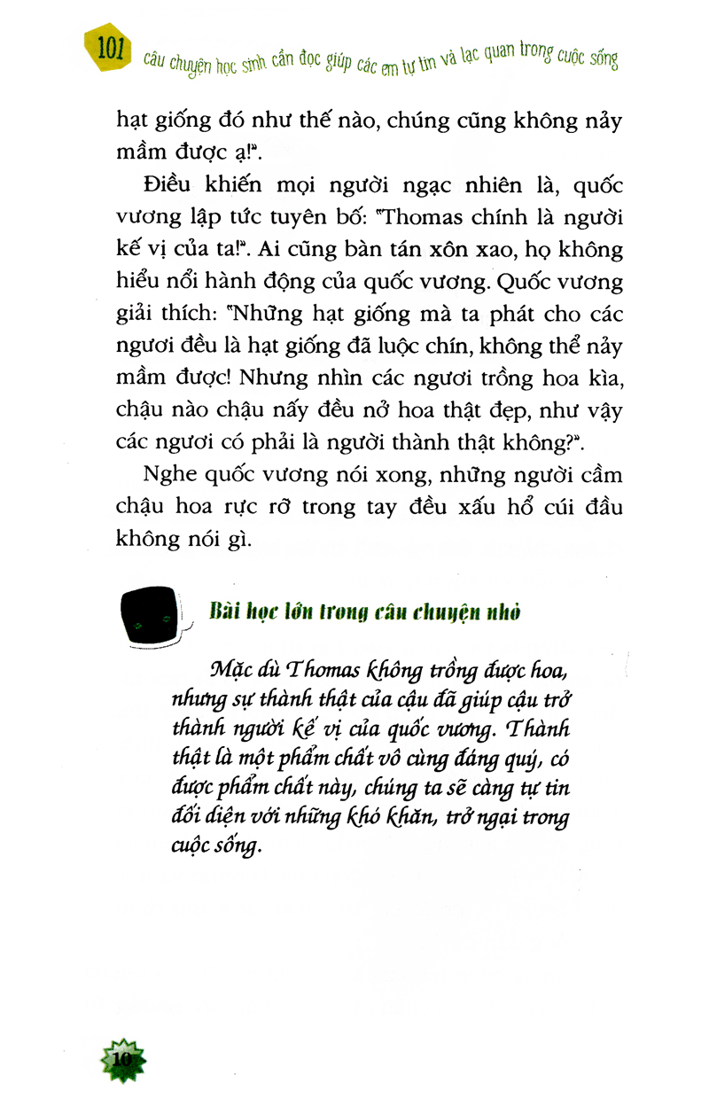 kỹ năng sống - 101 câu chuyện học sinh cần đọc giúp các em tự tin và lạc quan trong cuộc sống - Ảnh 10