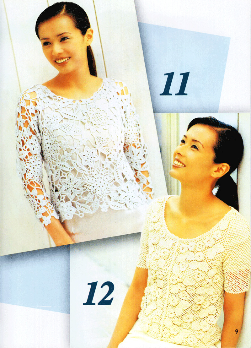 kỹ thuật móc len sợi - thời trang hè thu - Ảnh 10
