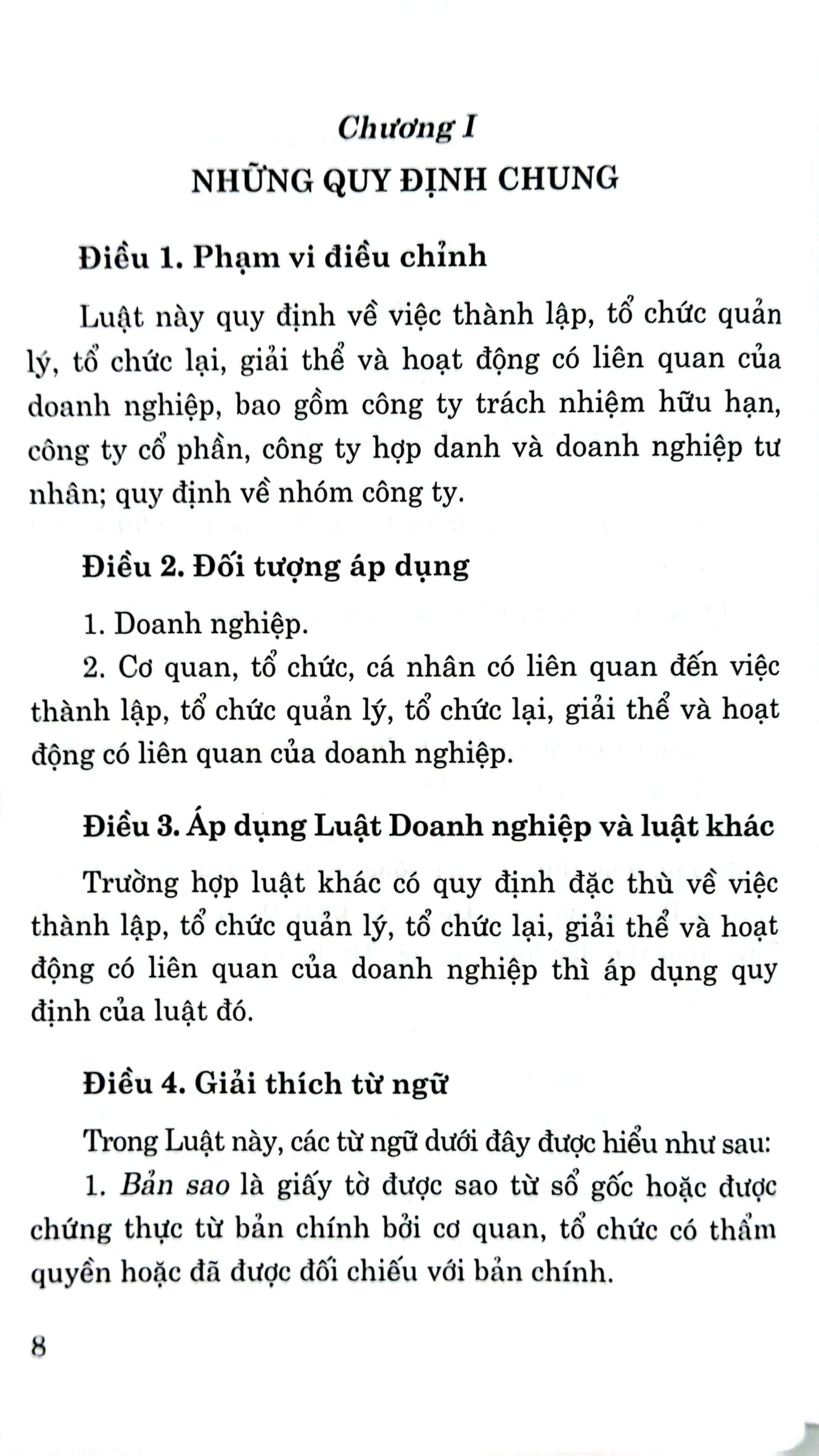 luật doanh nghiệp (hiện hành) (sửa đổi, bổ sung năm 2022) - Ảnh 4