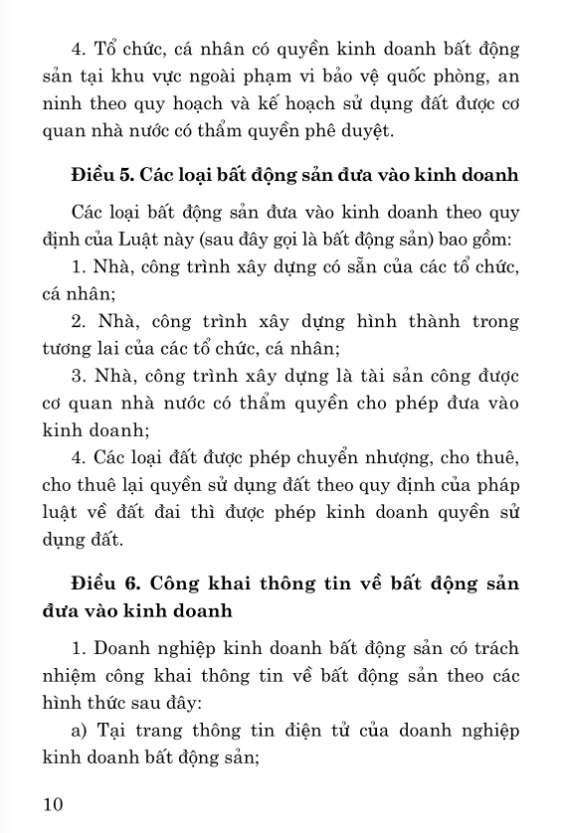 luật kinh doanh bất động sản (hiện hành)(sửa đổi, bổ sung năm 2020) - Ảnh 7