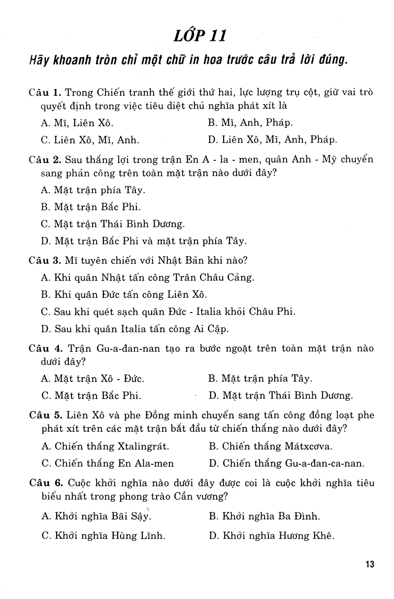 luyện thi trung học phổ thông quốc gia 2019 - khoa học xã hội (biên soạn theo chương trình trắc nghiệm) - Ảnh 11