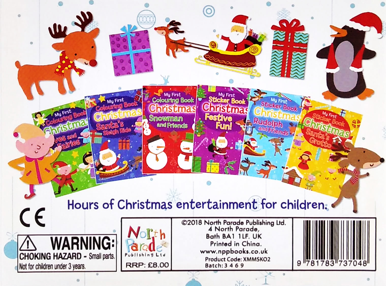 magnetic mini sticker books - xmas white - Ảnh 4