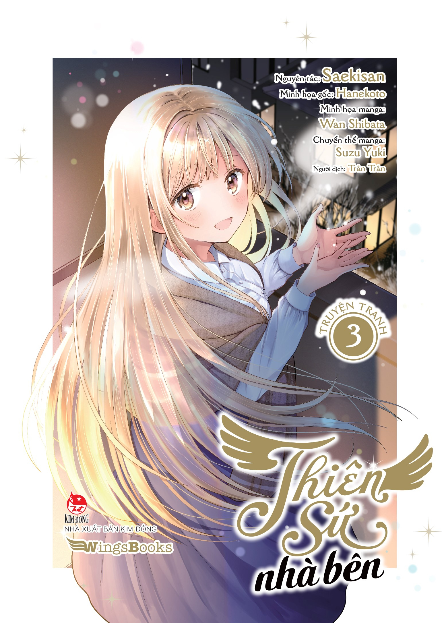 [manga] thiên sứ nhà bên - tập 3 - tặng kèm bookmark bế hình + postcard in nhũ 2 mặt - Ảnh 3