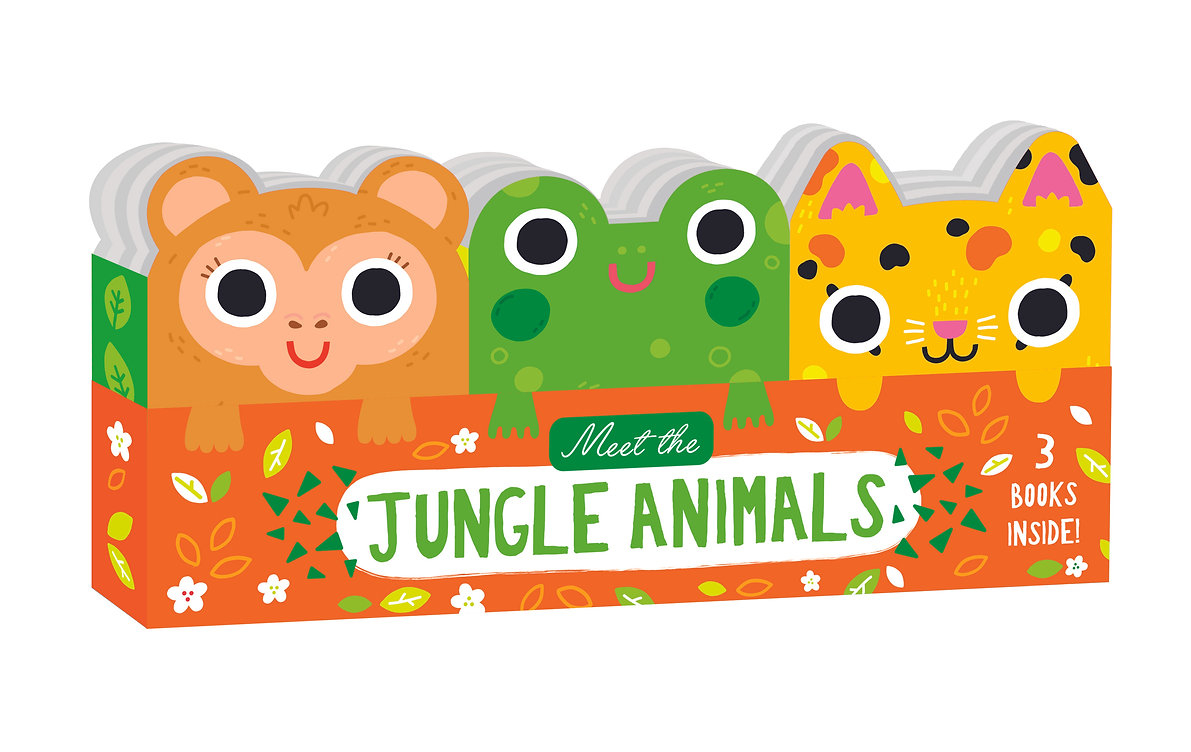 meet the jungle animals - mini board book set (3 books inside) - Ảnh 8