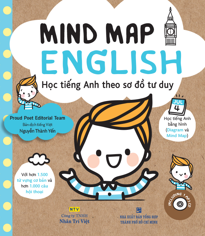 mind map english - học tiếng anh theo sơ đồ tư duy (tái bản 2024) - Ảnh 3