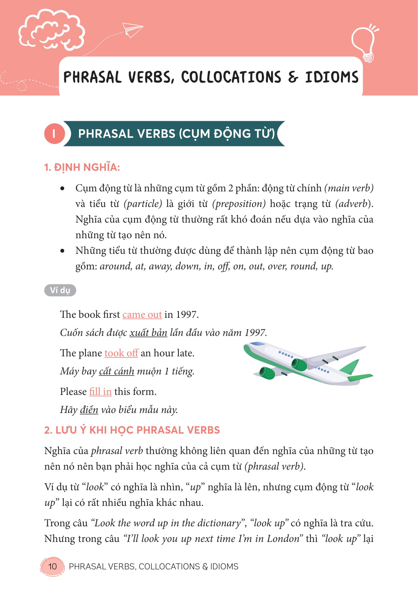 mind map english phrasal verbs, collocations and idioms - cụm động từ, cụm từ và thành ngữ tiếng anh qua sơ đồ tư duy - Ảnh 2