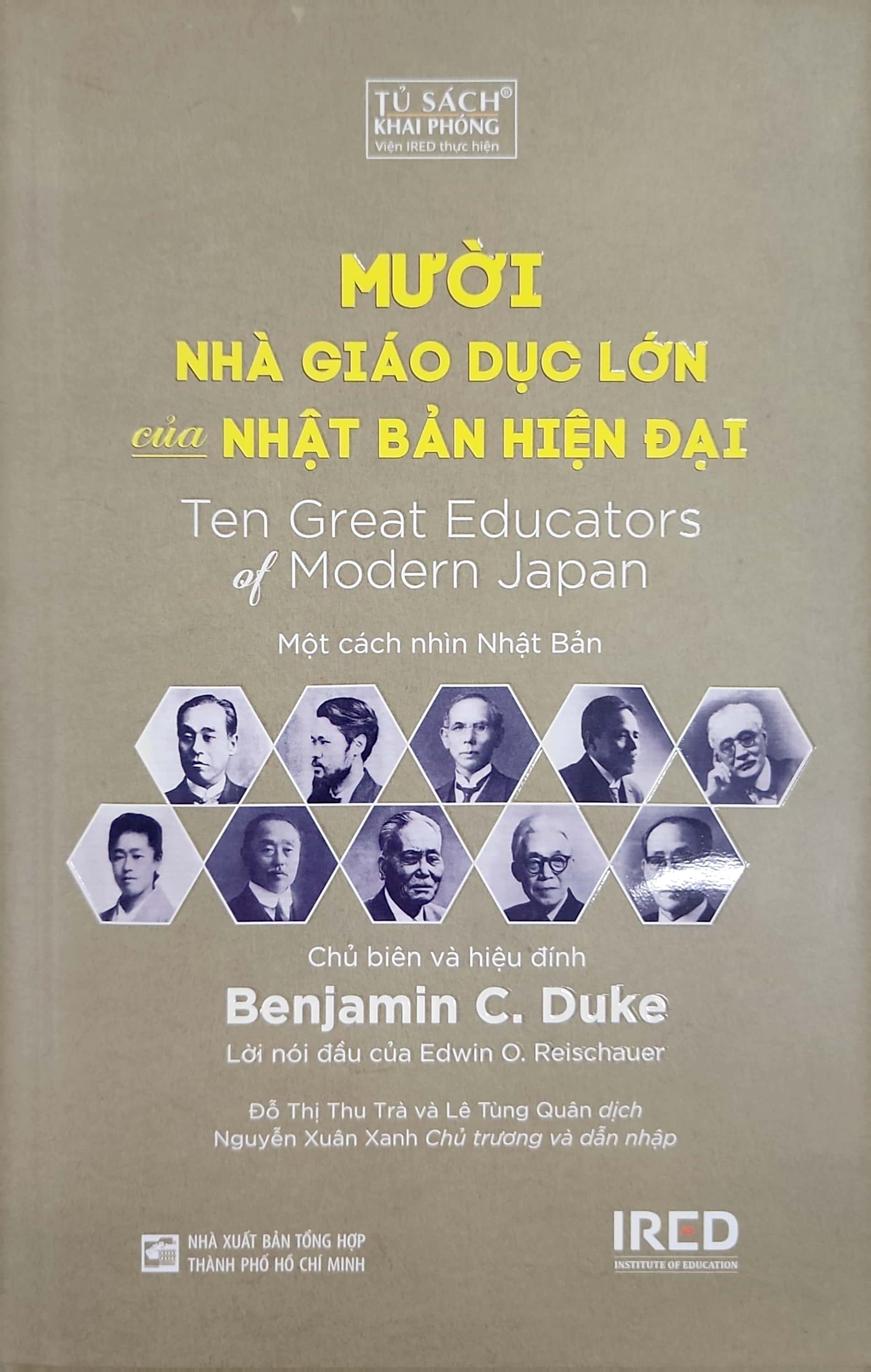 mười nhà giáo dục lớn của nhật bản hiện đại - một cách nhìn nhật bản - bìa cứng - Ảnh 2