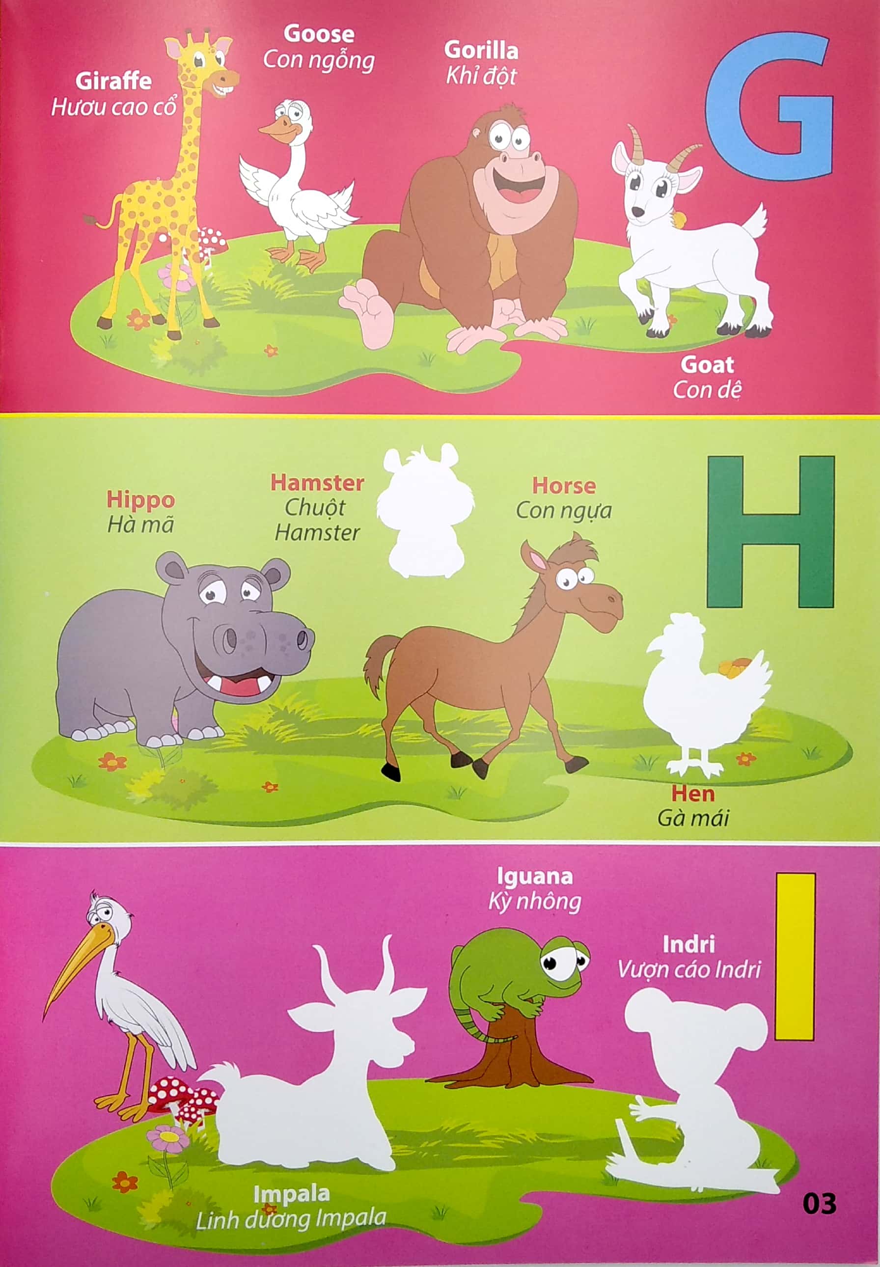 my first book stickers - bảng chữ cái tiếng anh - động vật - Ảnh 5