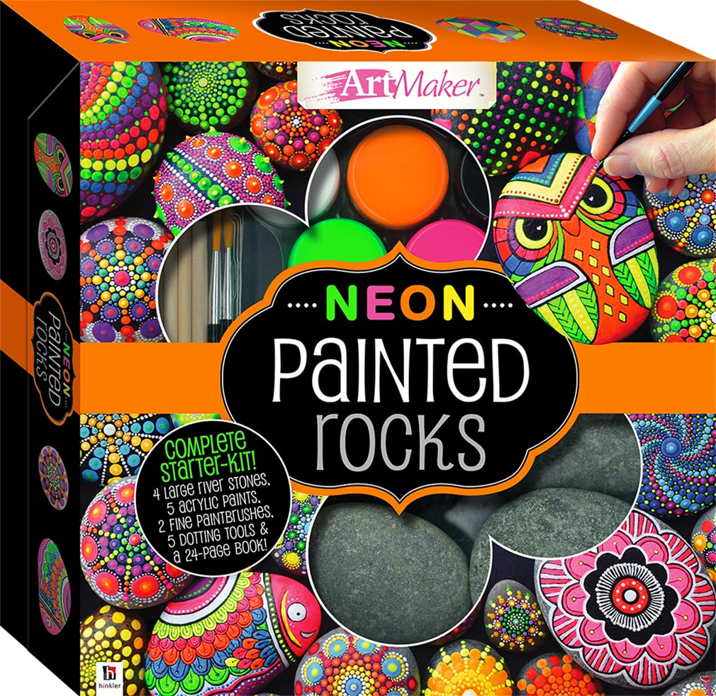 neon painted rocks deluxe kit - Ảnh 5