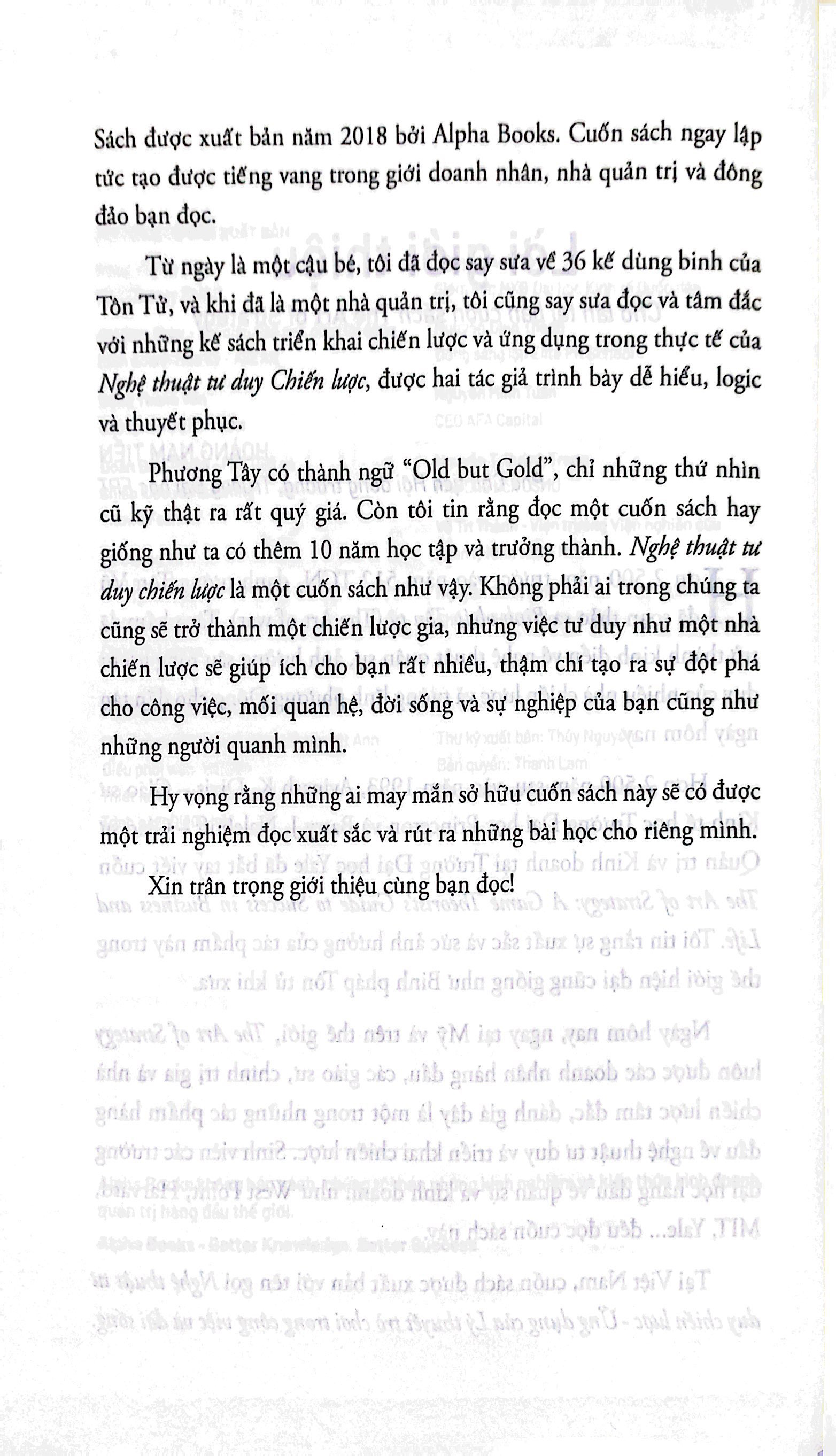 nghệ thuật tư duy chiến lược - Ảnh 6