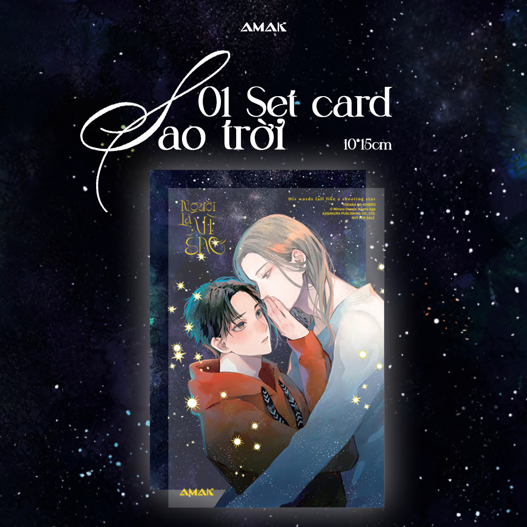 người là vì sao - his words fall like a shooting star - tặng kèm bìa áo rời phủ uv + clearcard + card nền - Ảnh 4