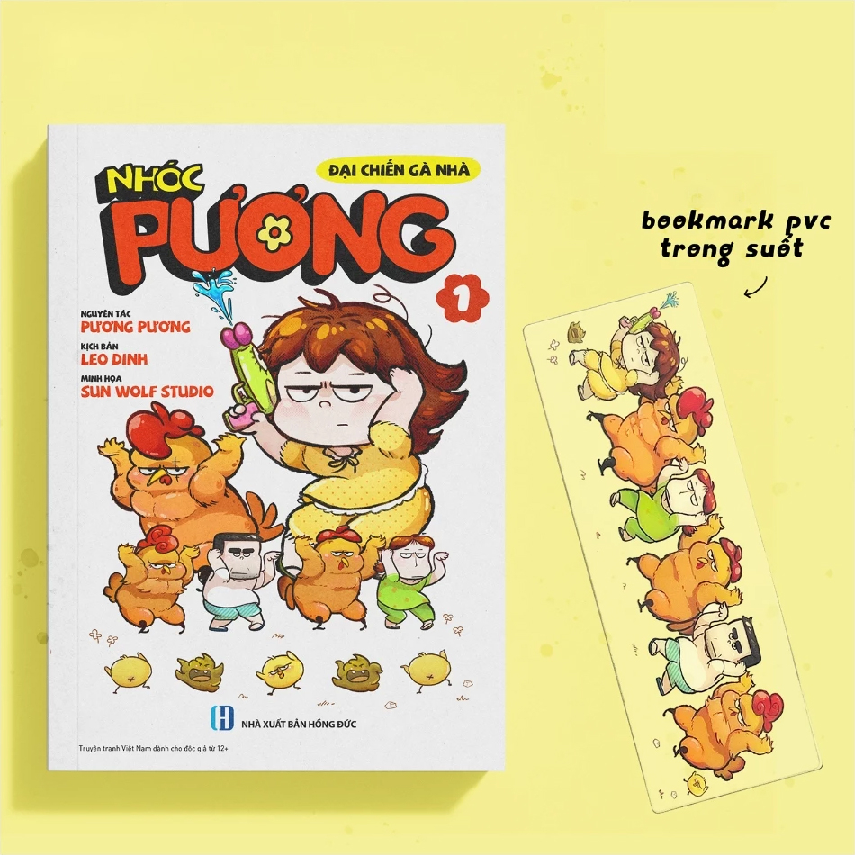 nhóc pương - tập 1 - đại chiến gà nhà - bản đặc biệt - tặng kèm bookmark pvc trong suốt + cặp móc khóa độc đáo - Ảnh 4