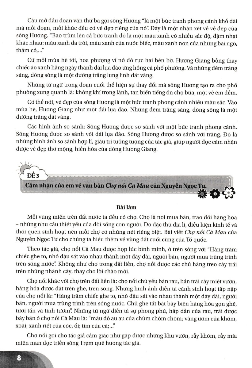 những bài làm văn mẫu 3 - tập 2 (cánh diều) - Ảnh 8